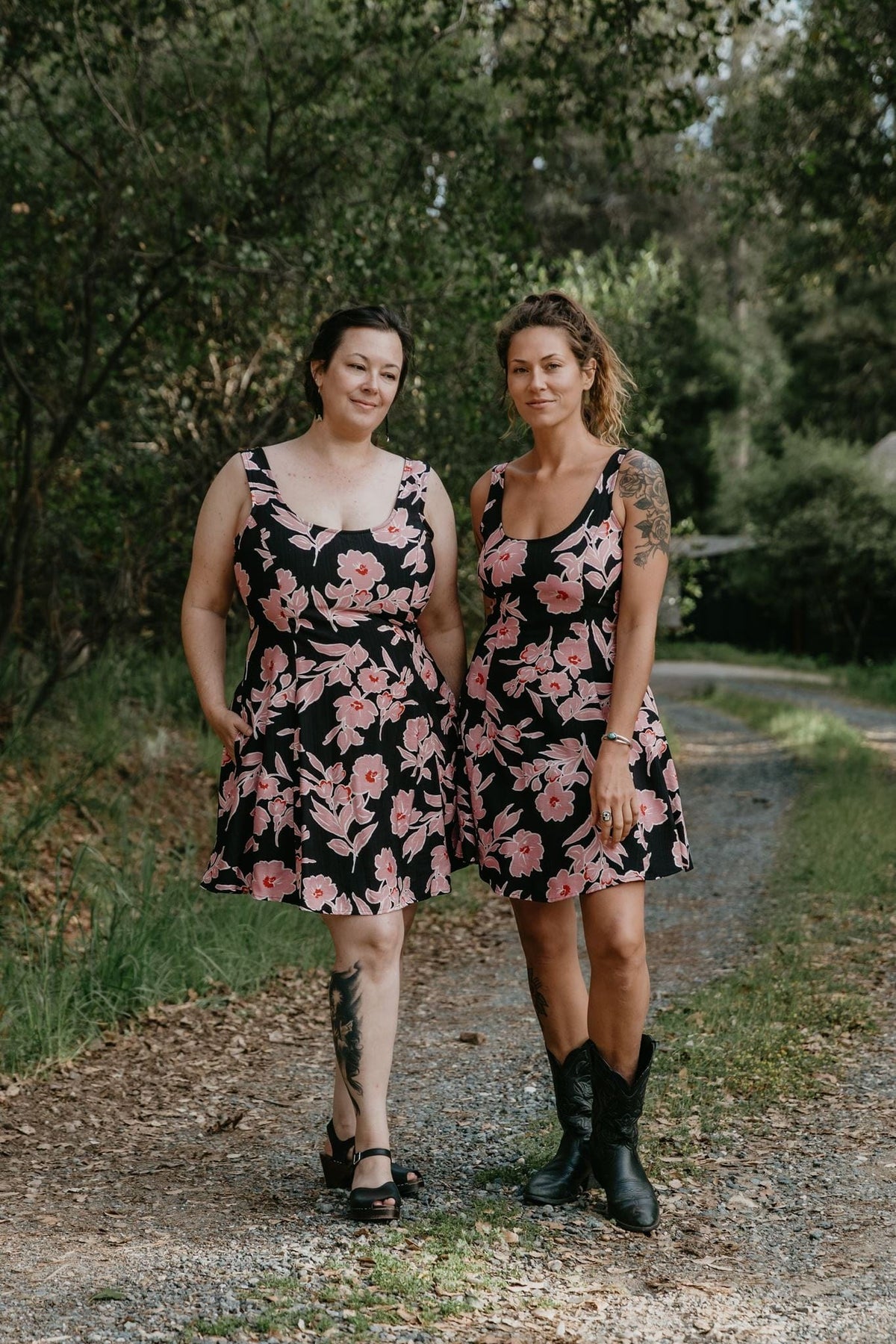 Field Day Dress Delana Dress in Dark Floral Challis
