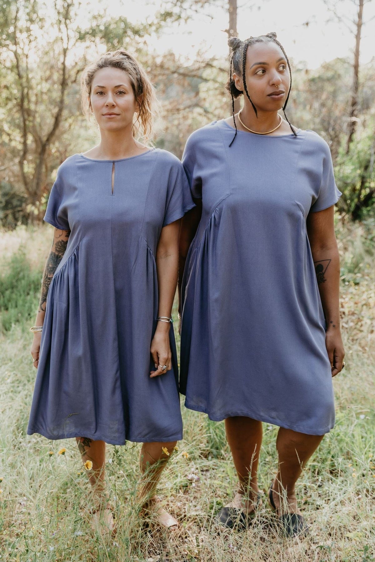 Field Day Dress Nada Dress in Cornflower Blue Linen