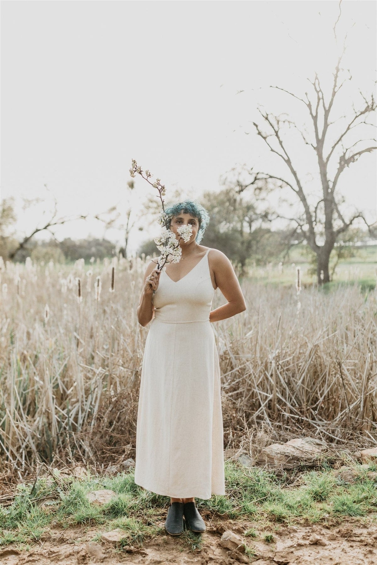 Field Day Dress Meadow Dress in Oat Straw Linen