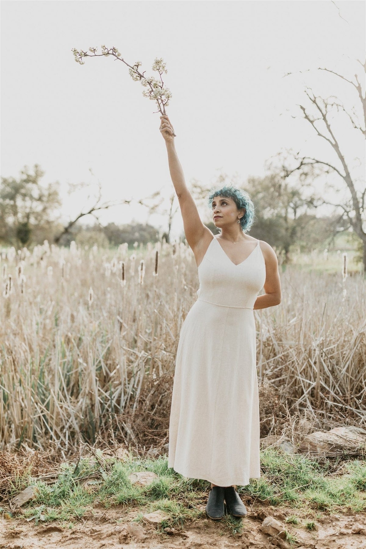 Field Day Dress Meadow Dress in Oat Straw Linen