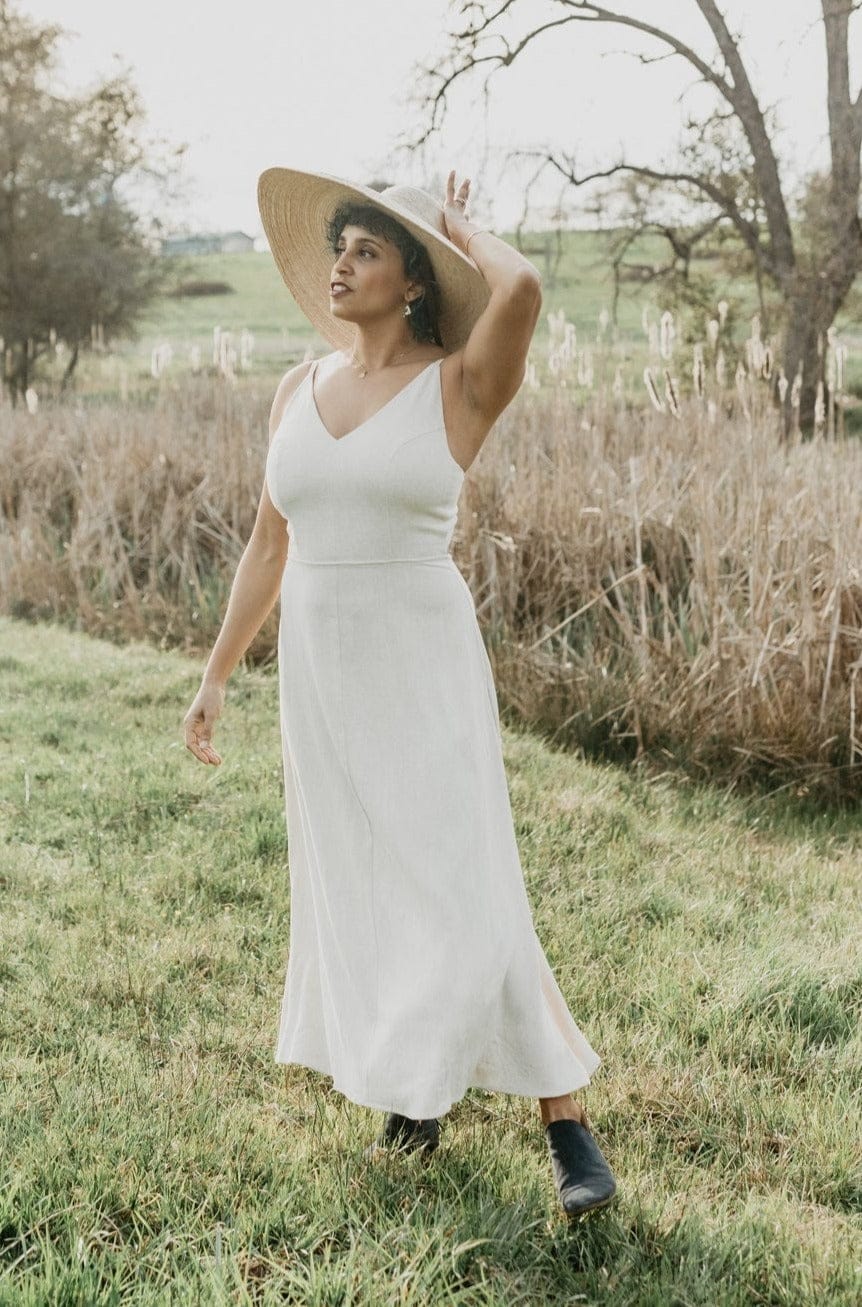 Field Day Dress Meadow Dress in Oat Straw Linen