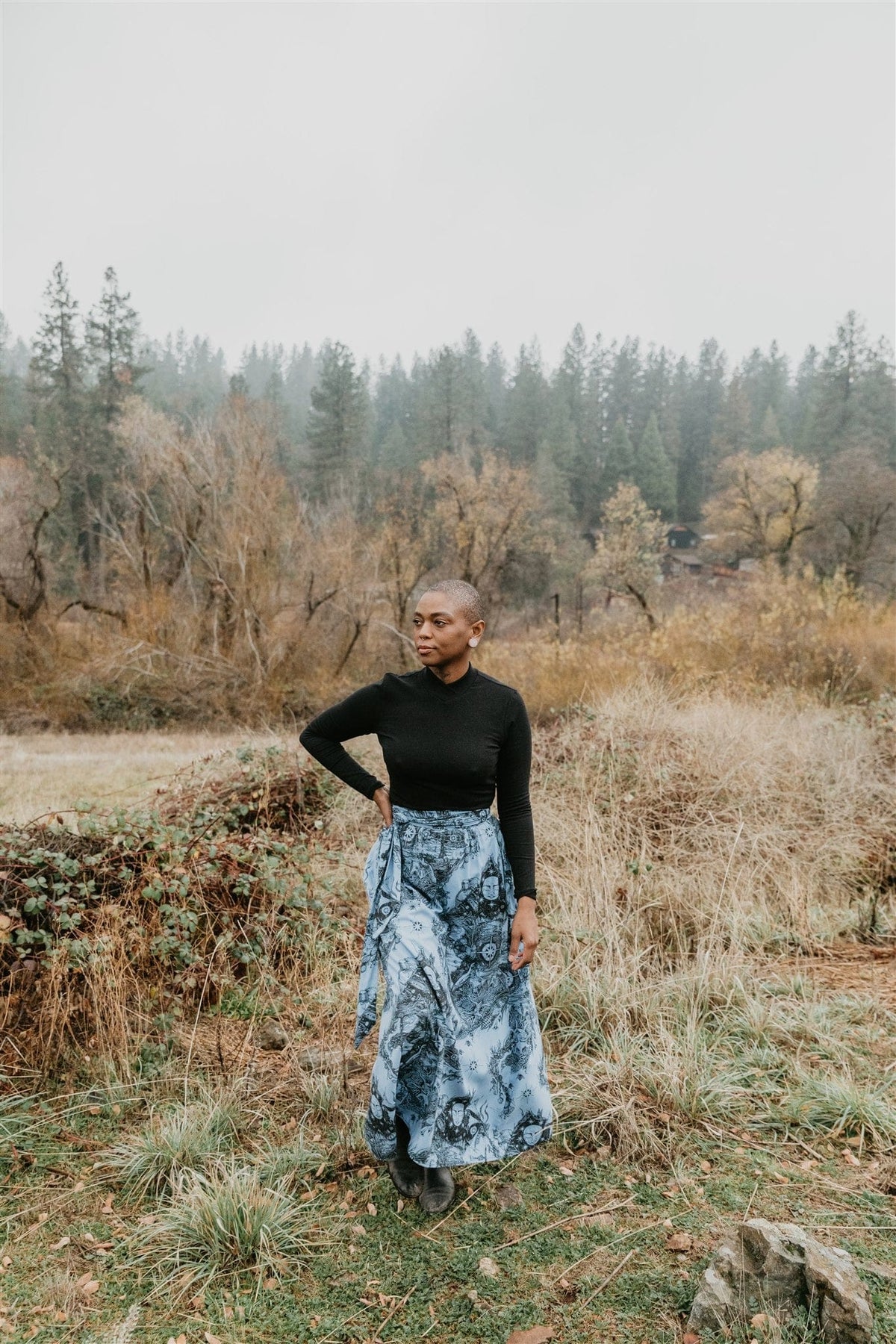 Field Day Top Mock Top in Black