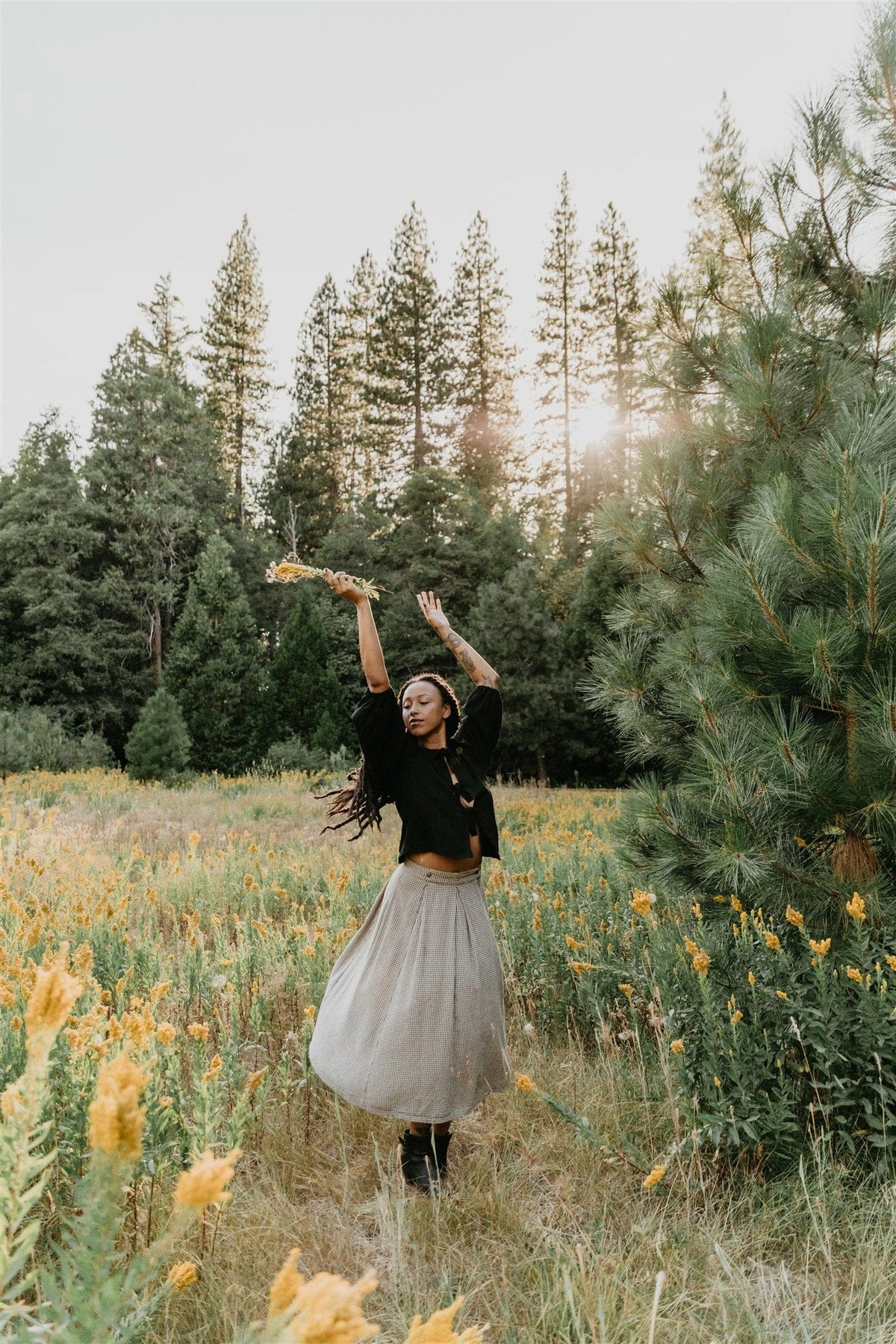 Field Day Skirt Rue Skirt in Cotton Gingham