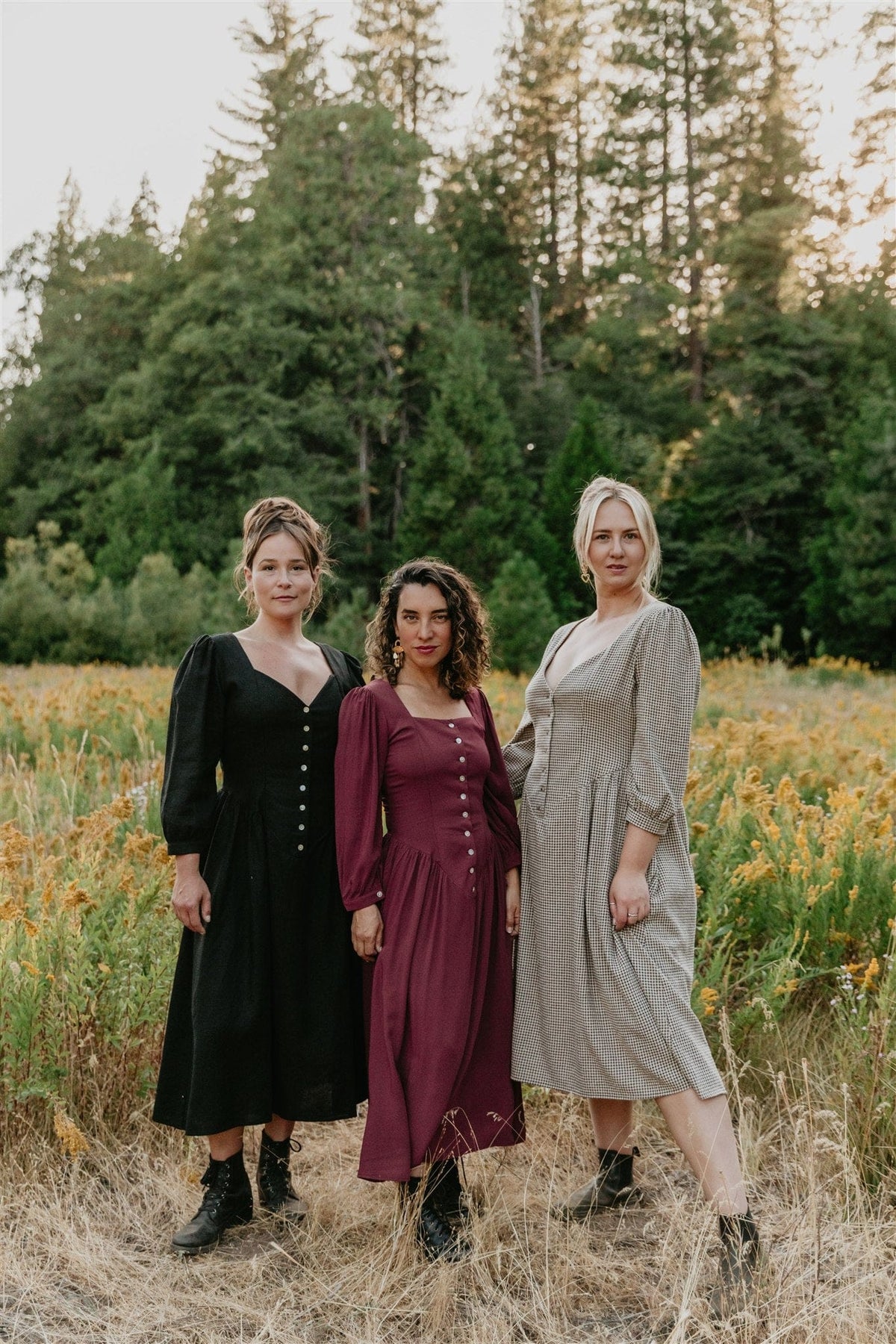 Field Day Dress Prairie Dress in Merlot Challis