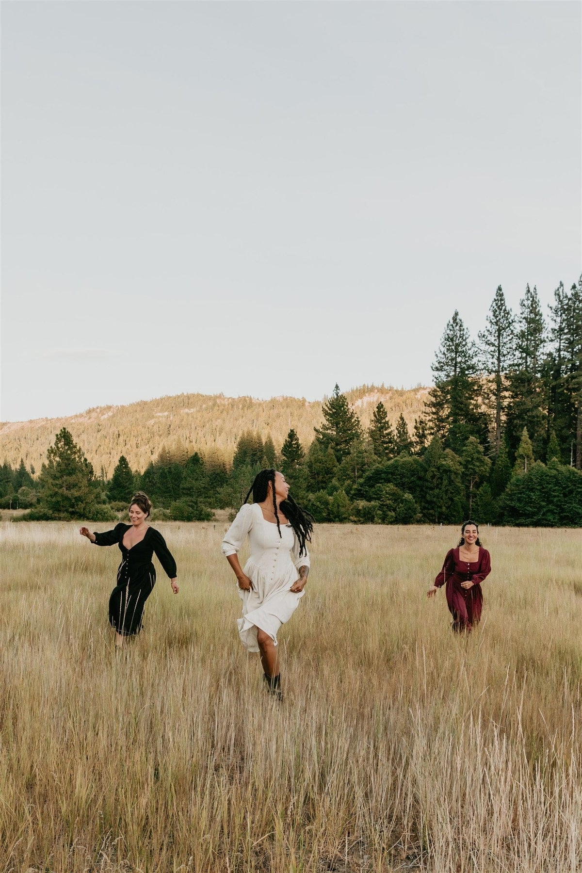 Field Day Dress Prairie Dress in Merlot Challis