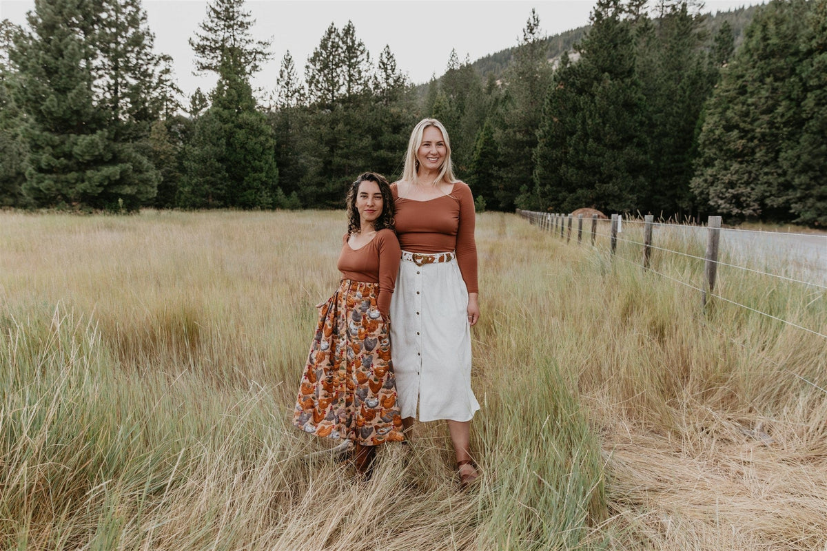 Field Day Top Camille Top in Sienna Brown