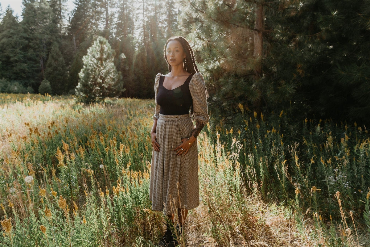 Field Day Skirt Rue Skirt in Cotton Gingham