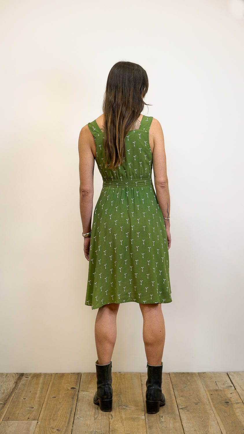 Field Day Dress Sheet Dress in Green Sprout