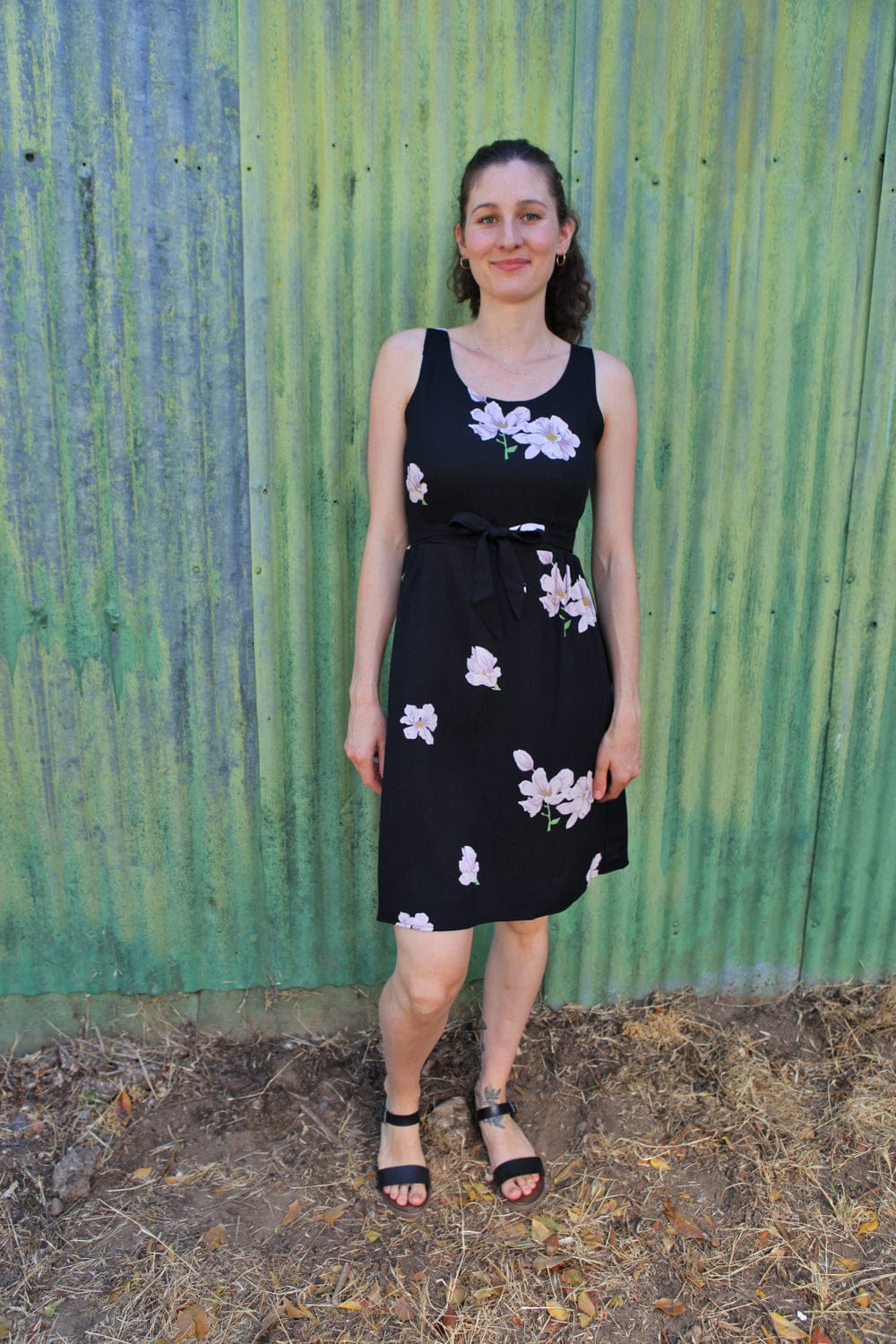 Field Day SS20 Hannah Dress in Black Magnolia