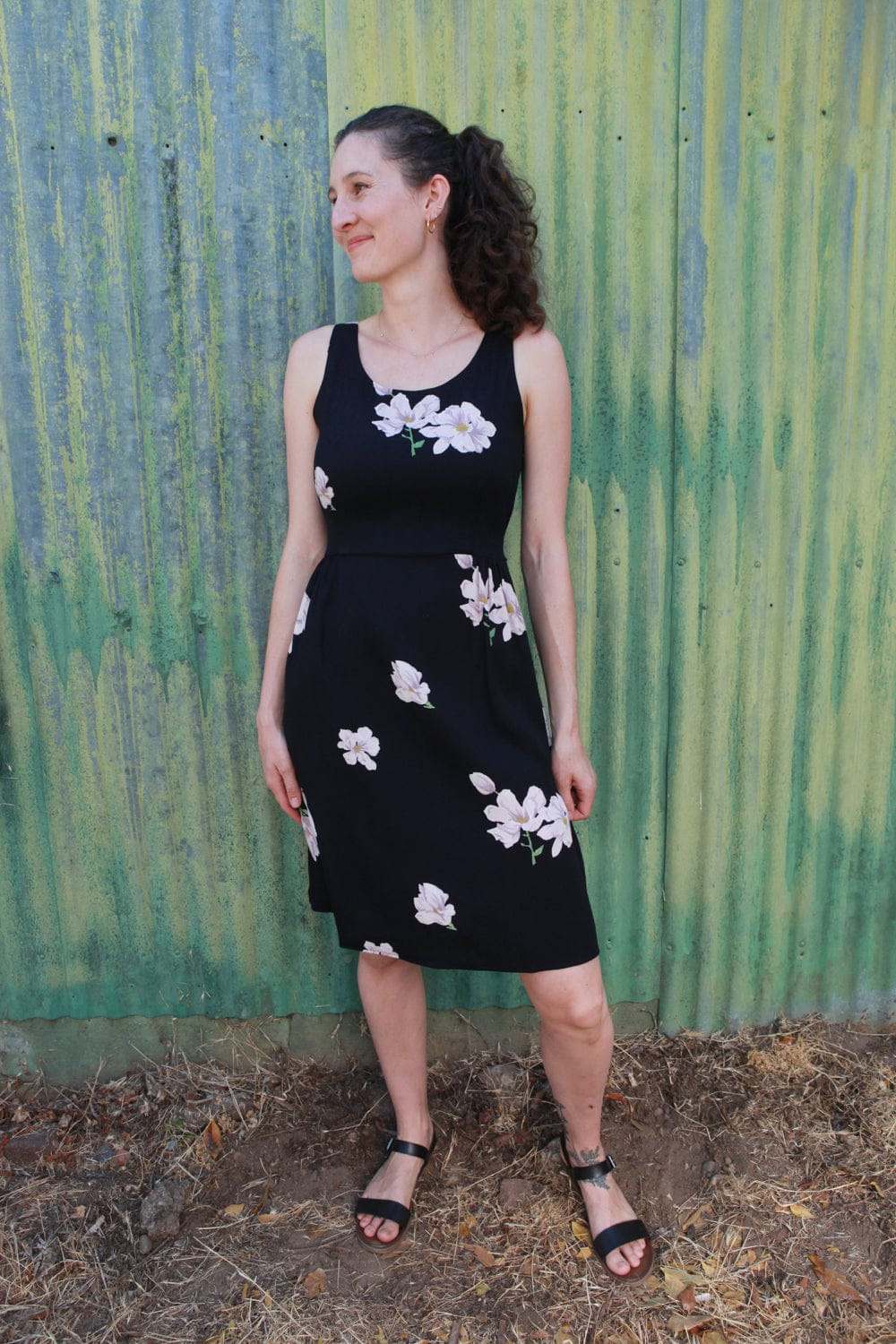 Field Day SS20 S Hannah Dress in Black Magnolia