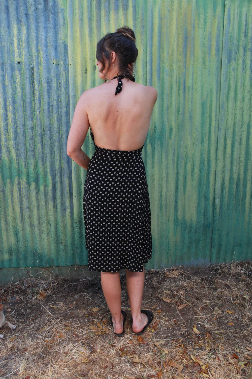 Field Day Dress Monroe Dress in Black Blossom Crepe