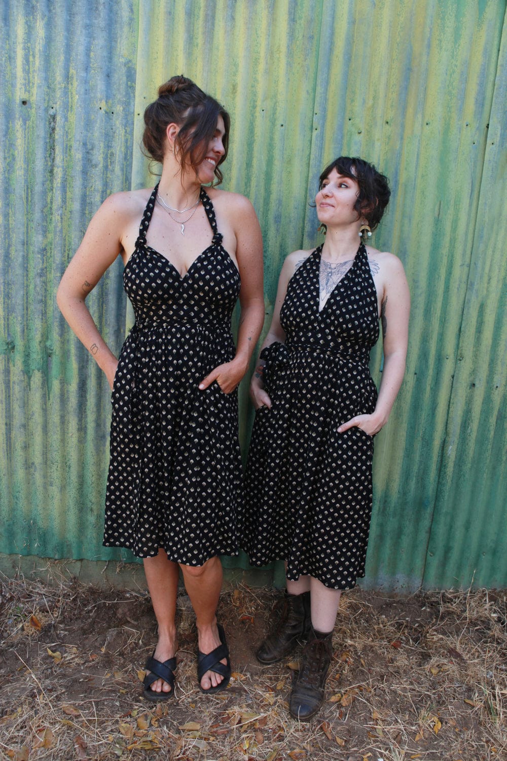 Field Day Dress Monroe Dress in Black Blossom Crepe