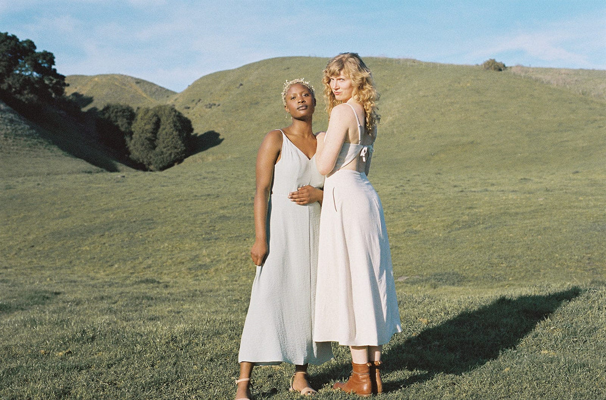 Field Day Dress Meadow Dress in Oat Straw Linen