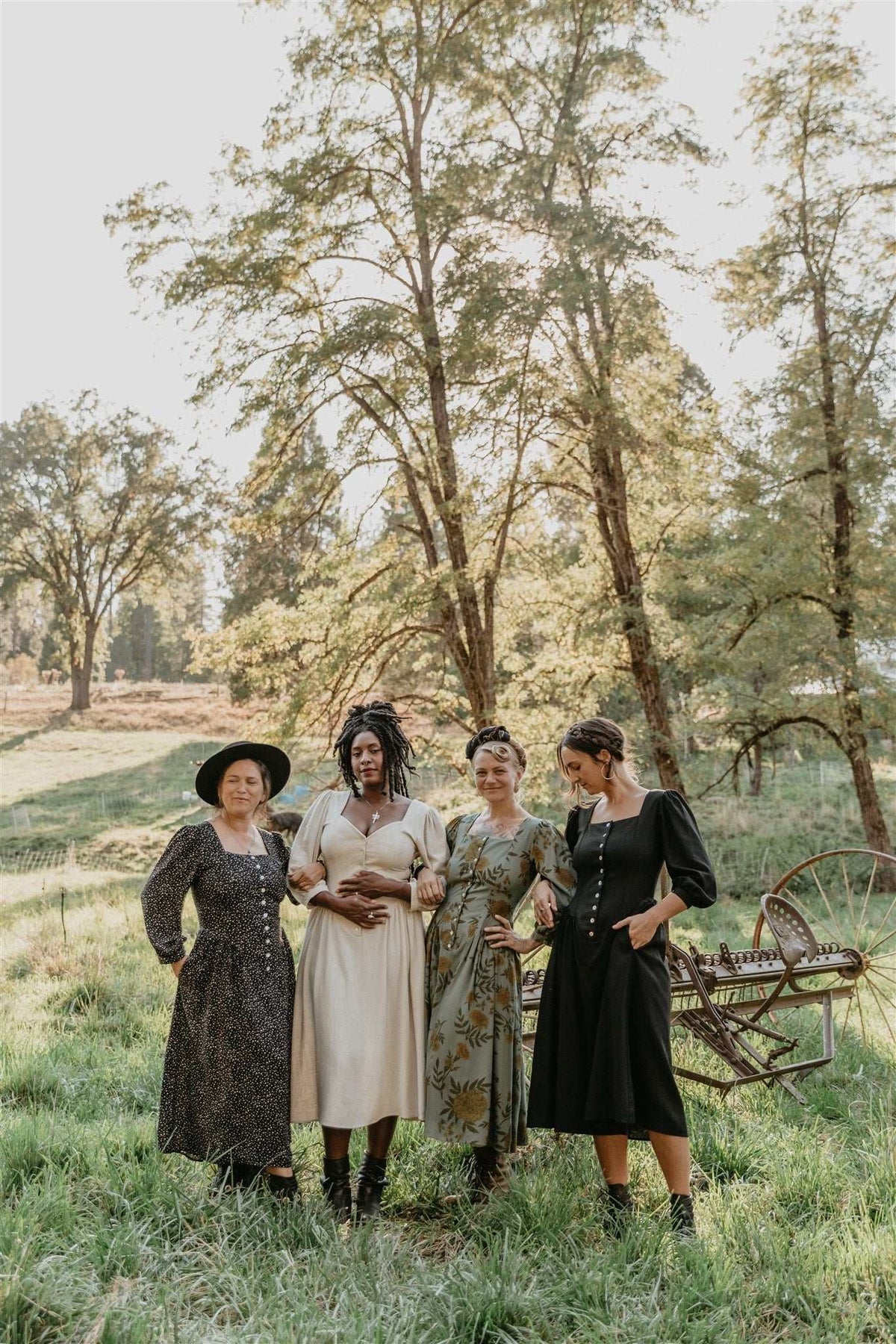 Field Day Dress Prairie Dress in Slate Marigold