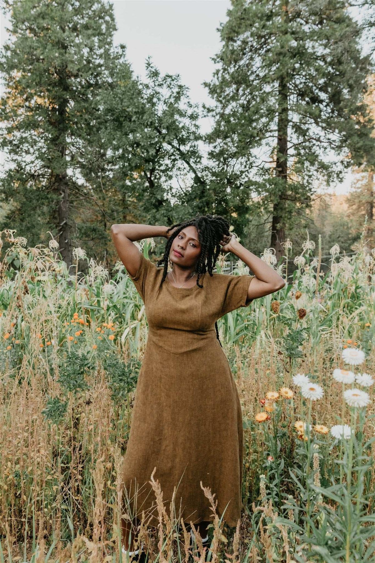 Field Day Dress Bella Dress in Golden Checker