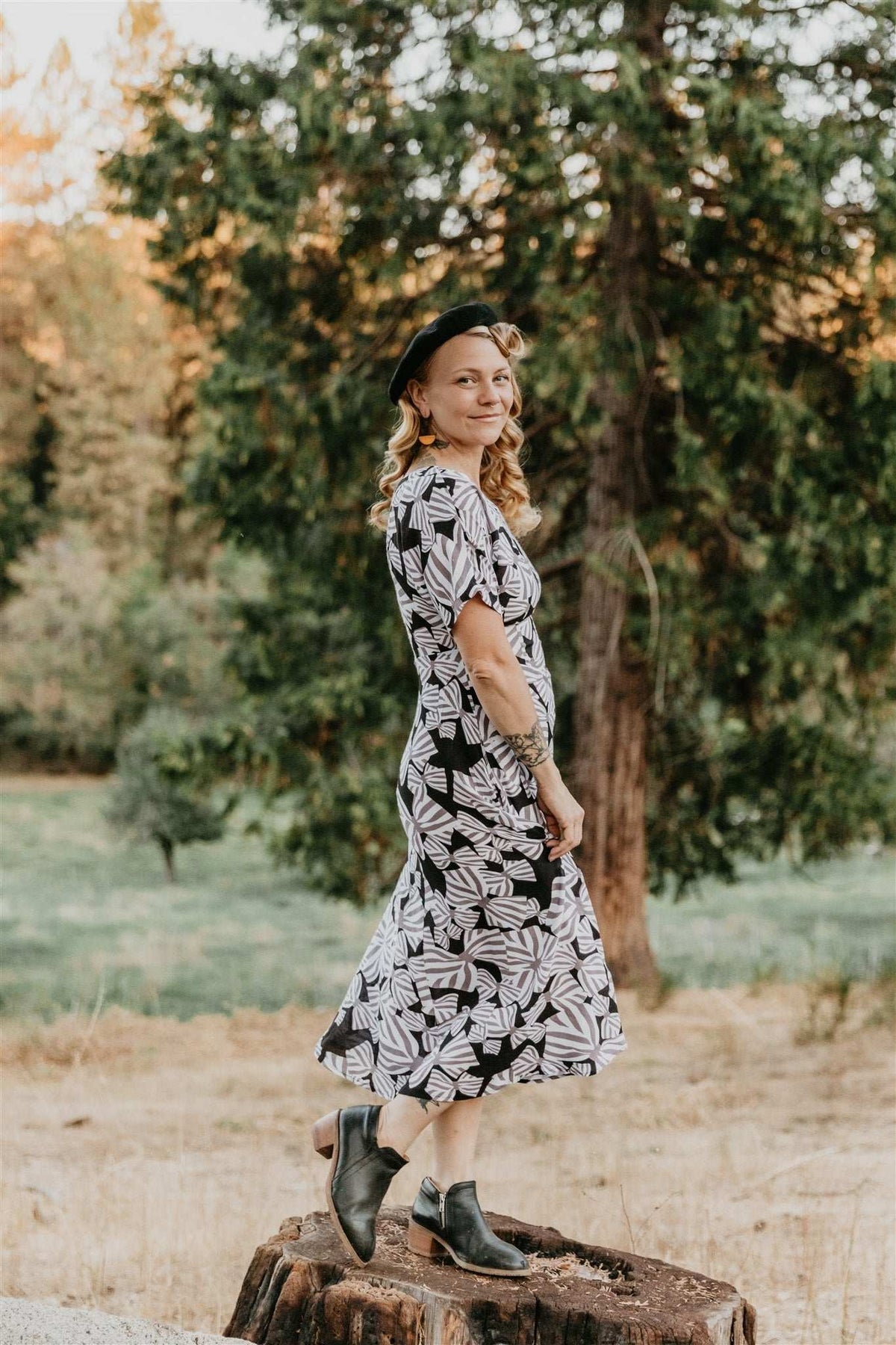 Field Day Dress Bella Dress in Bow Tie Challis
