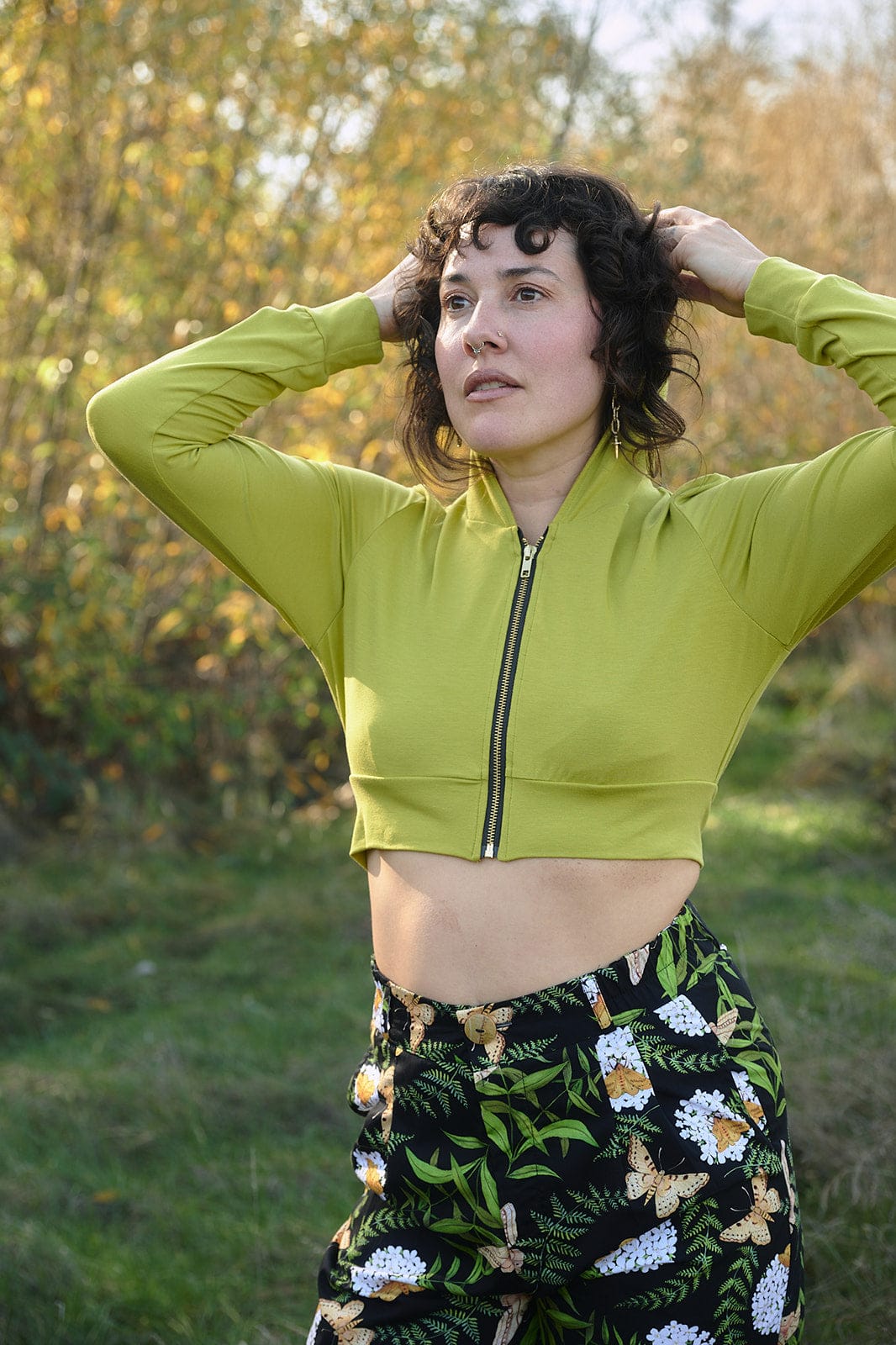 Field Day Pants Perfect Pant in Fern and Flox by Swan Bones