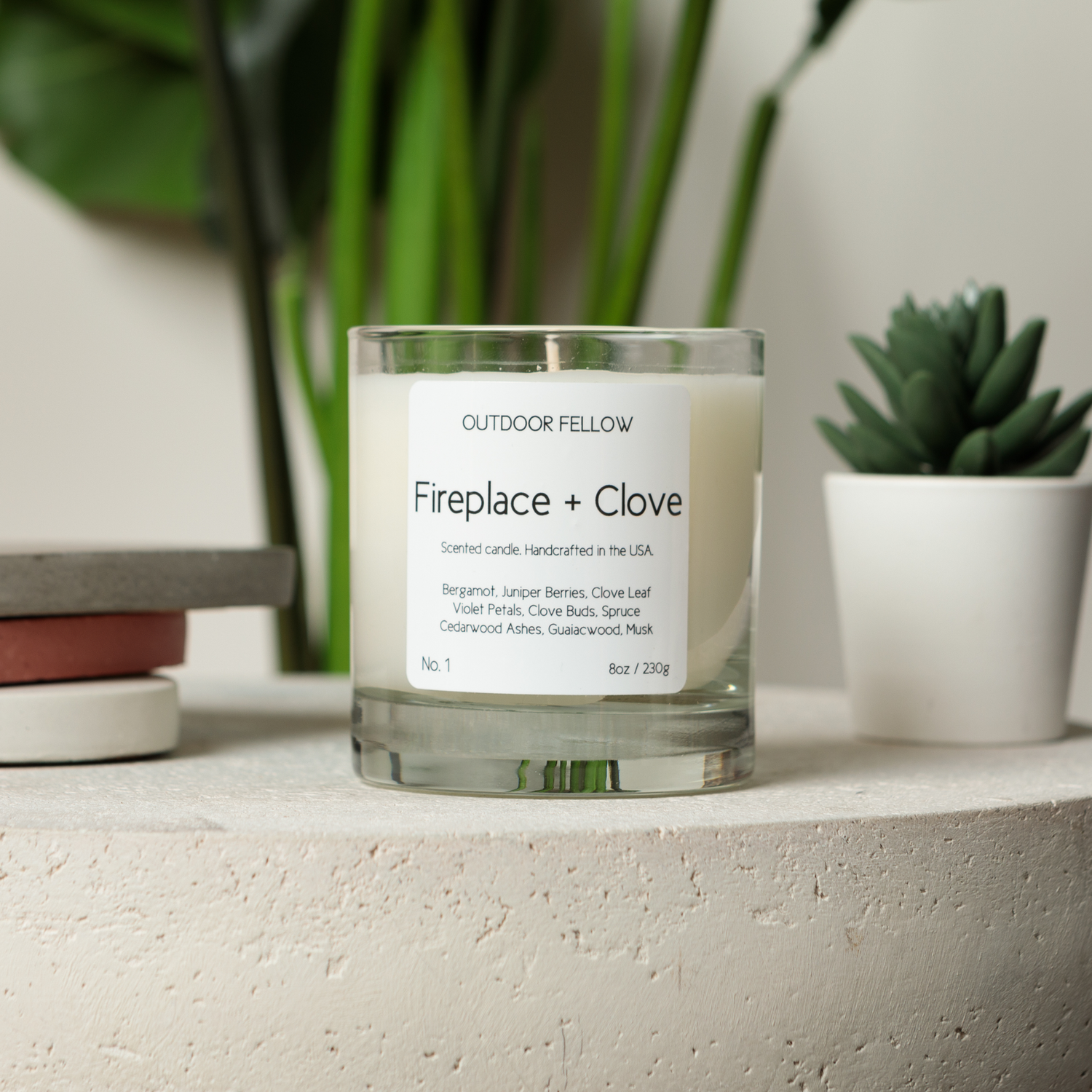Fireplace and Clove Scented Candle - My American Goods
