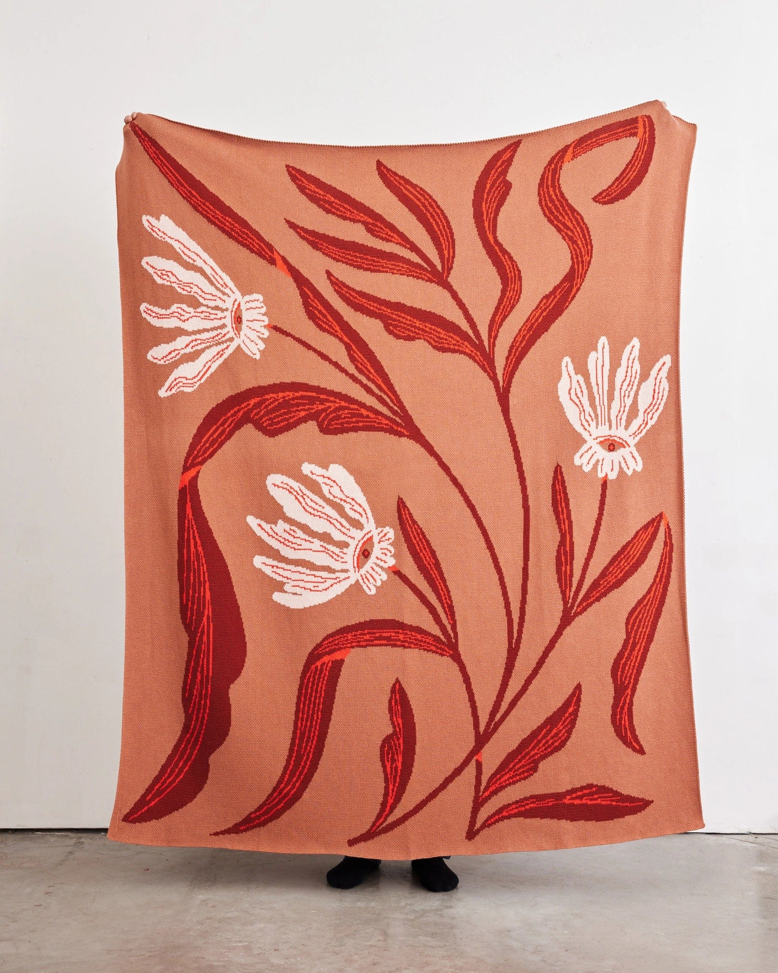 Biquette Throw Blanket Flora Vision