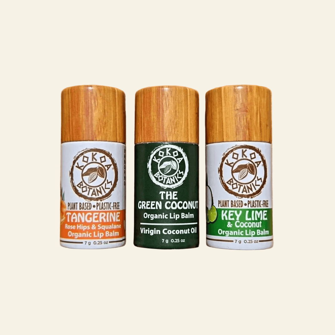 KOKOA BOTANICS Florida Favorites - Organic Lip Balm 3 Pack