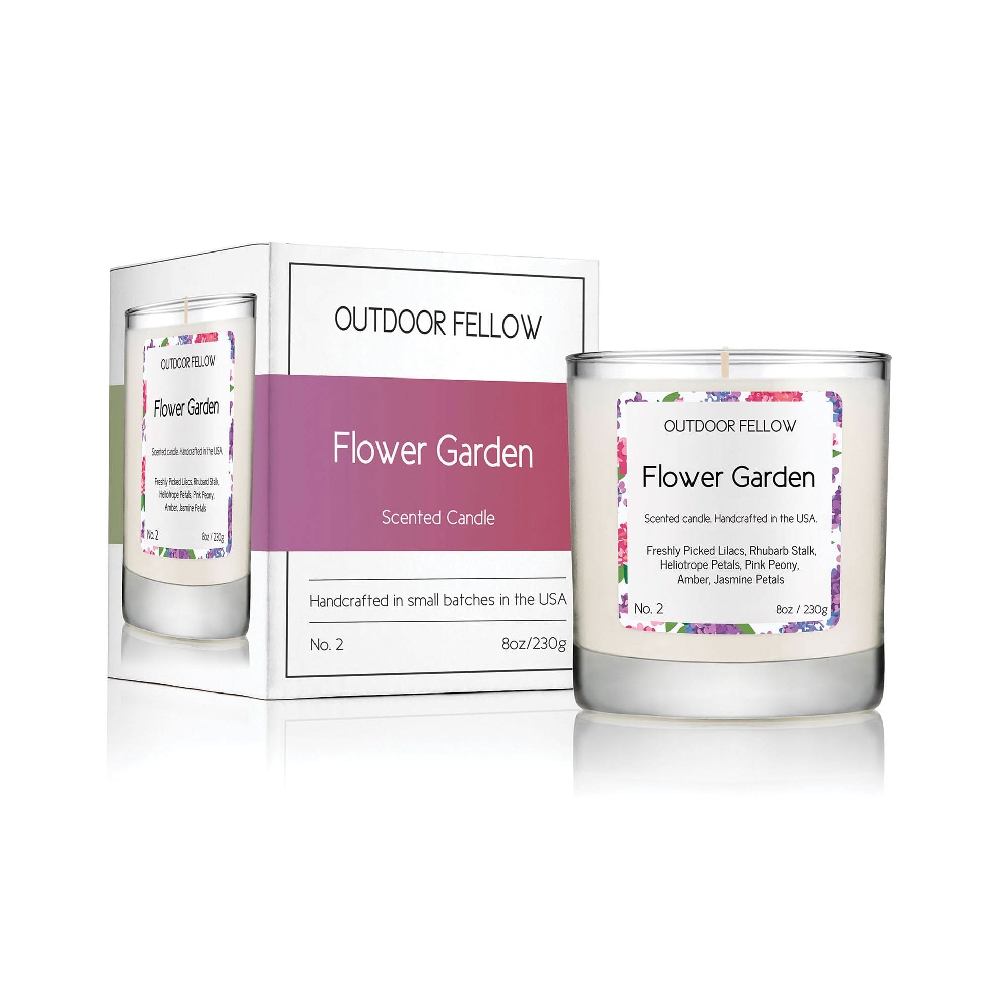 Outdoor Fellow Candles Flower Garden Scented Candle