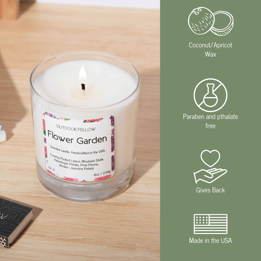 Outdoor Fellow Candles Flower Garden Scented Candle