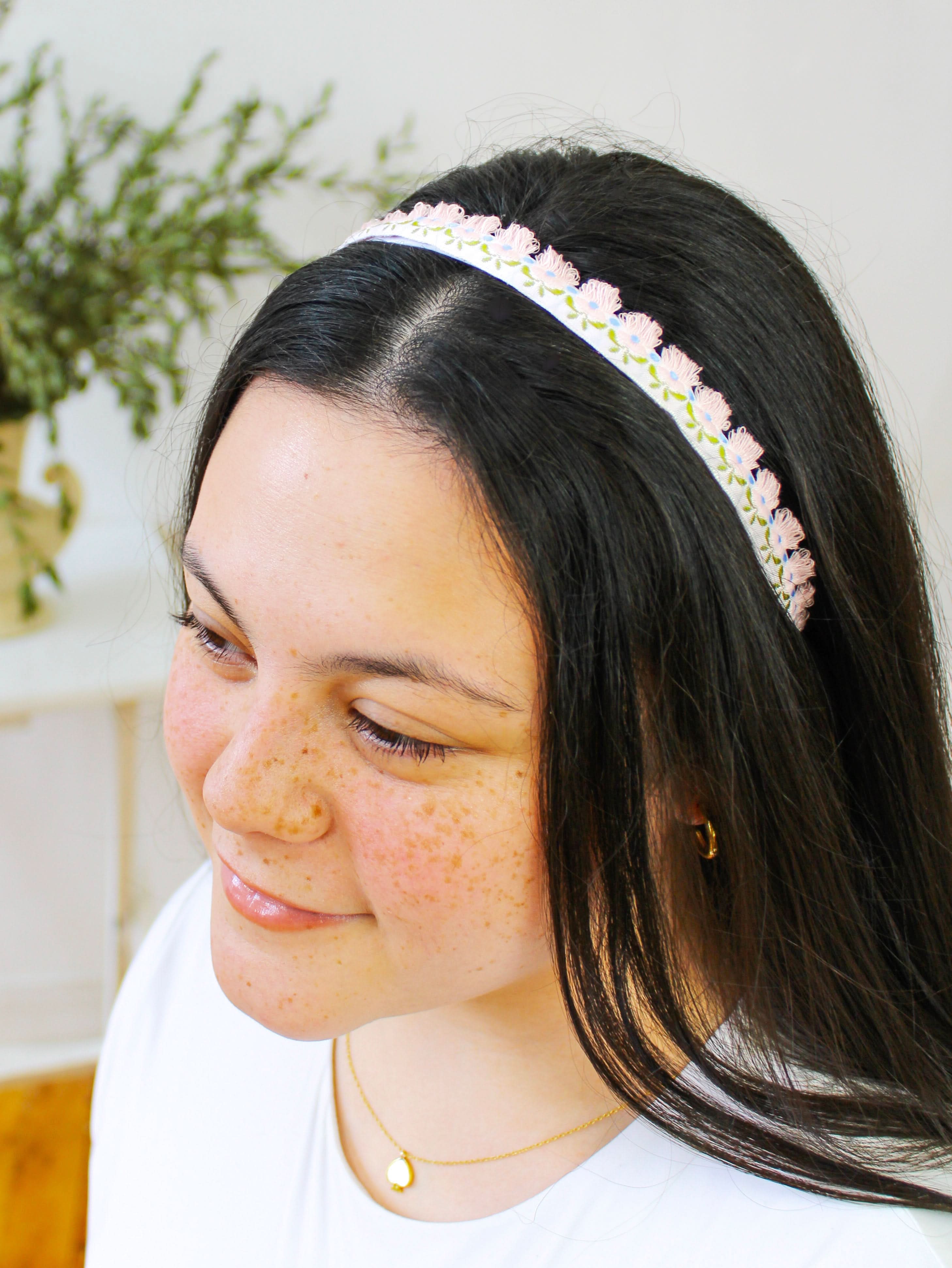 Ash & Rose Headbands Flower Garden Skinny Headband