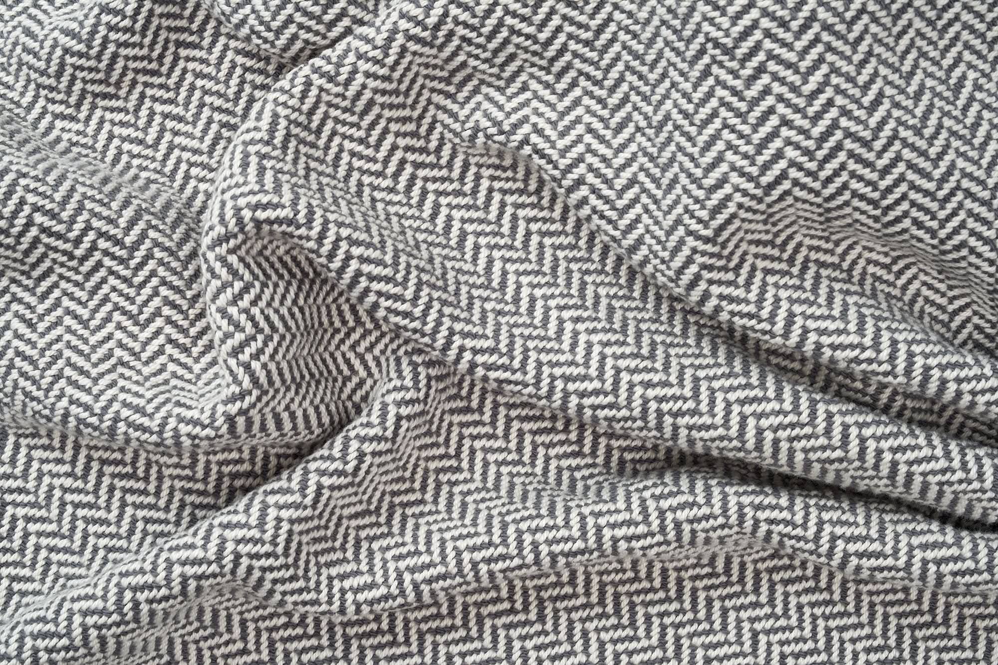 American Blossom Linens Blankets Herringbone Weave Cotton Blanket