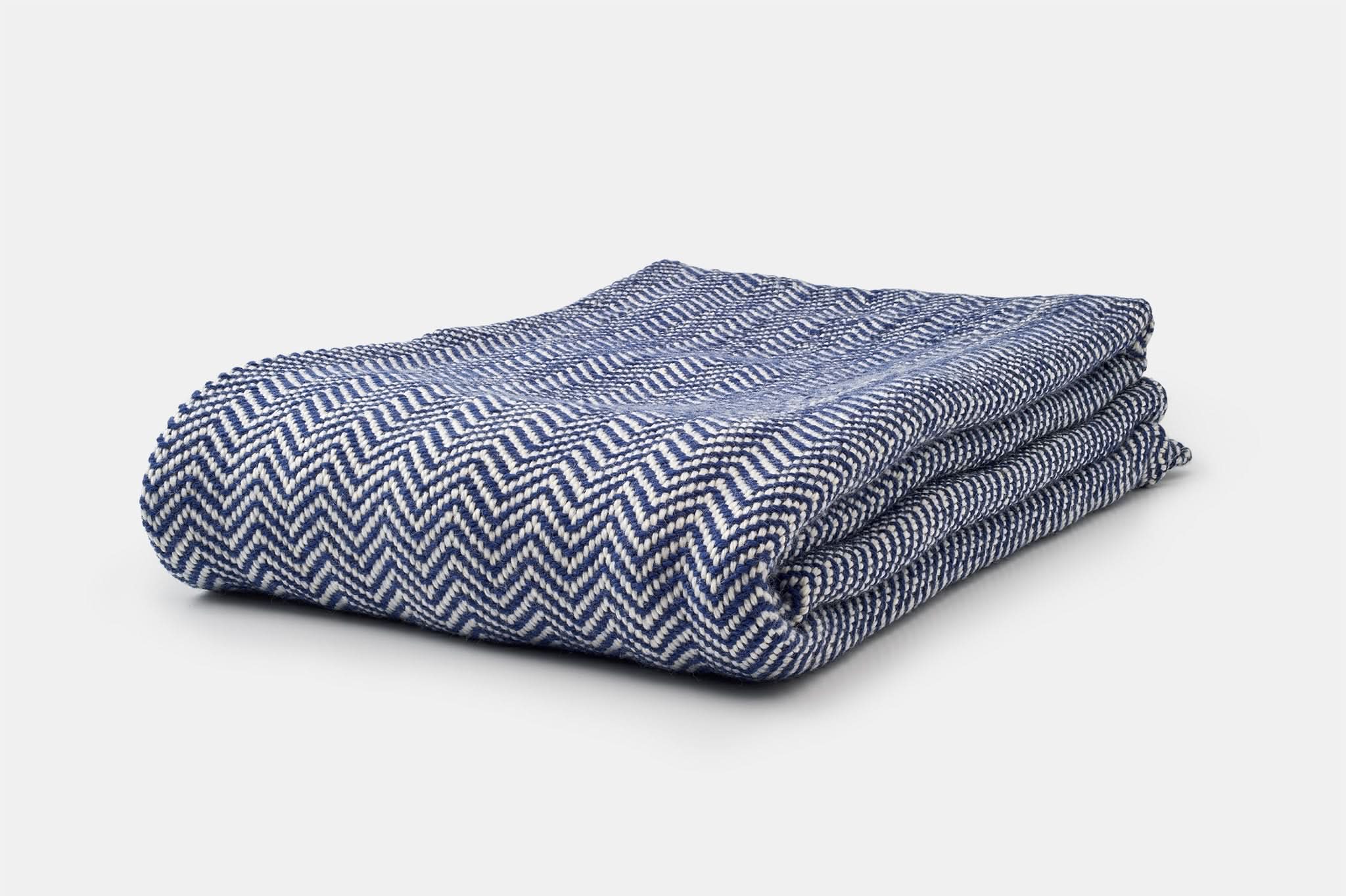 Chevron Pattern Soft Wool Throw Size Blanket - My American Goods