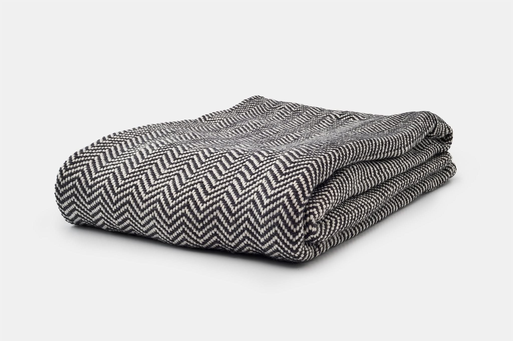 Chevron Pattern Soft Wool Throw Size Blanket - My American Goods
