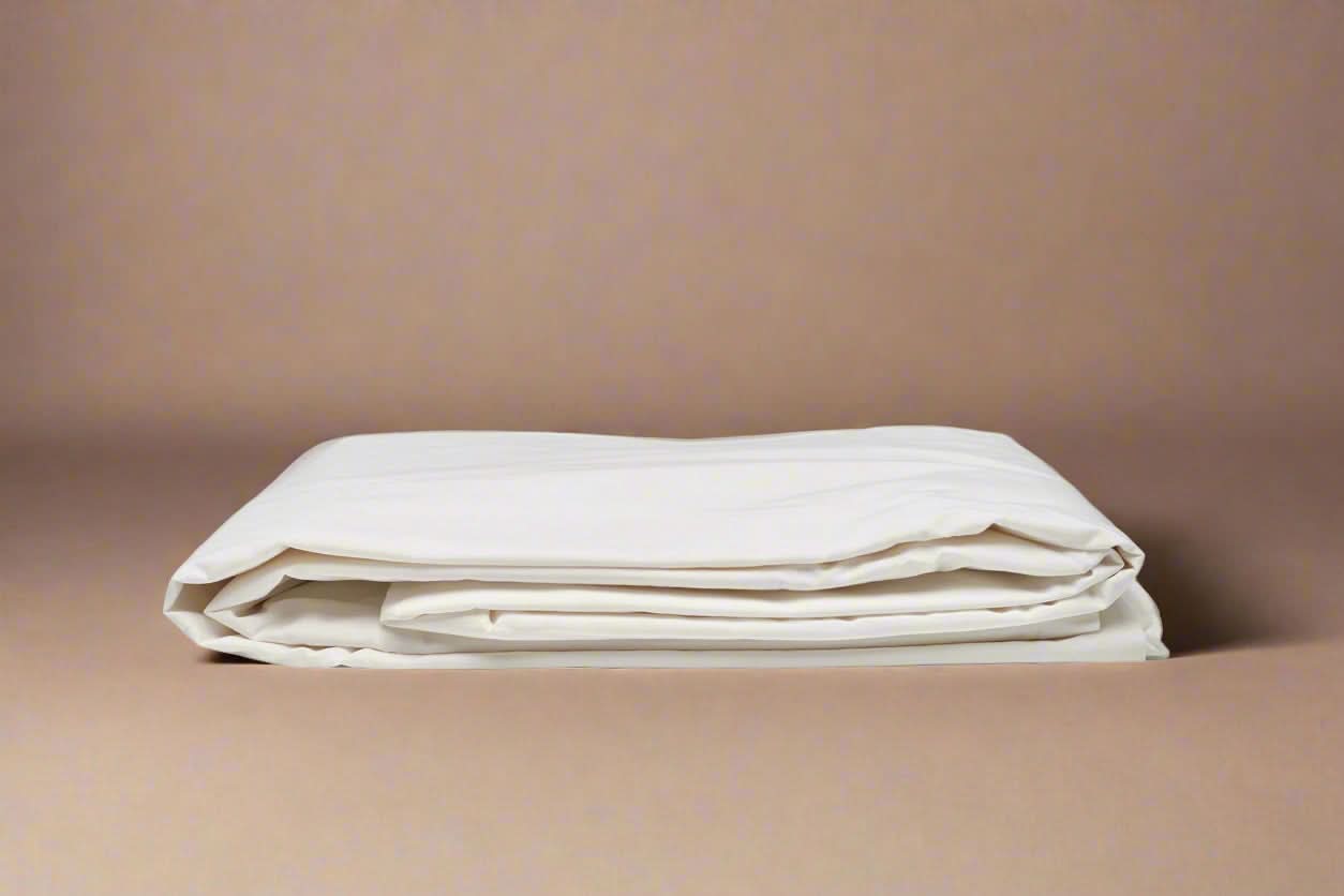 American Blossom Linens Duvet Covers Twin/ Twin XL / White Cotton Duvet Cover Set