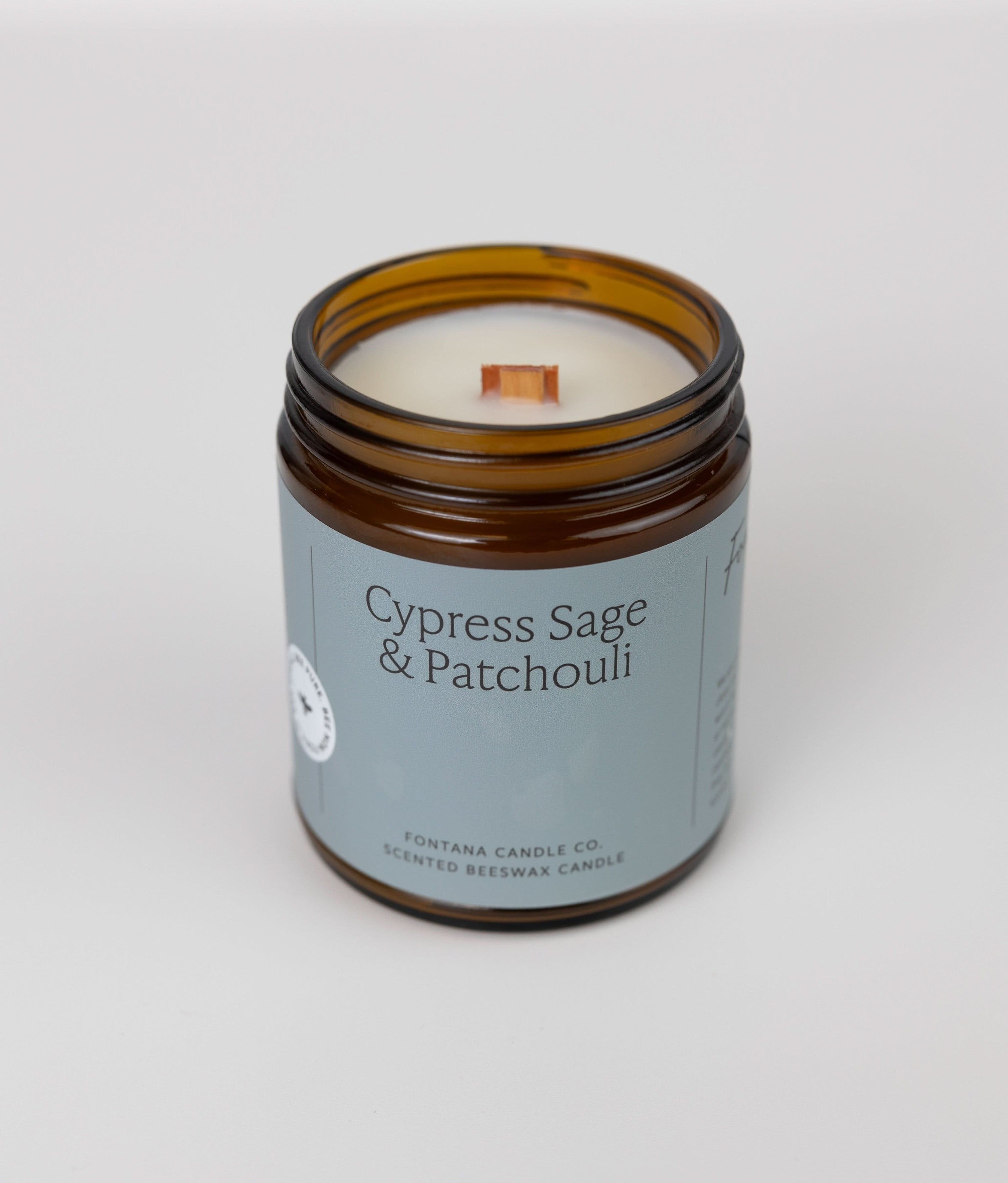 Fontana Candle Co Candles 9 oz Straight Sided Jar Cypress Sage & Patchouli Jar Candle