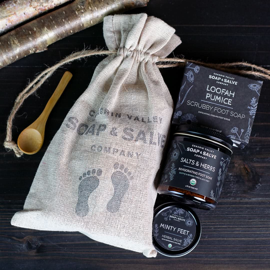Chagrin Valley Soap & Salve Gift Foot Bundle Bundle: Fabulous Feet Foot Care Bundle