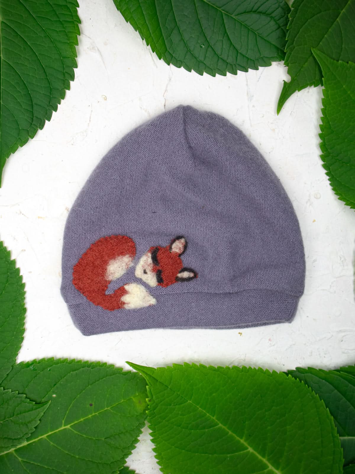 Ash & Rose hat Sleeping Fox Cashmere Hat - Toddler