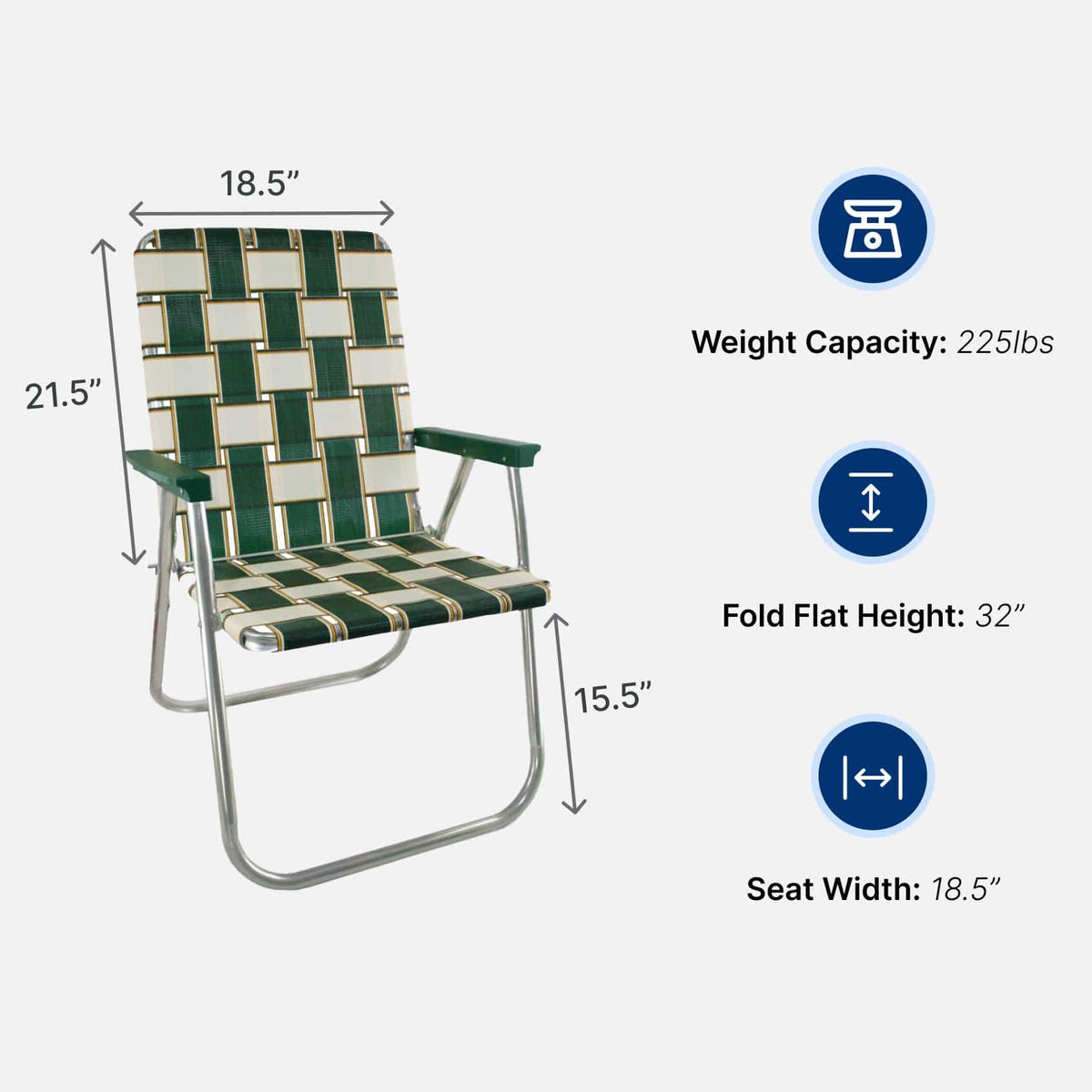 Lawn Chair USA Chairs Classic Charleston Classic Lawn Chair