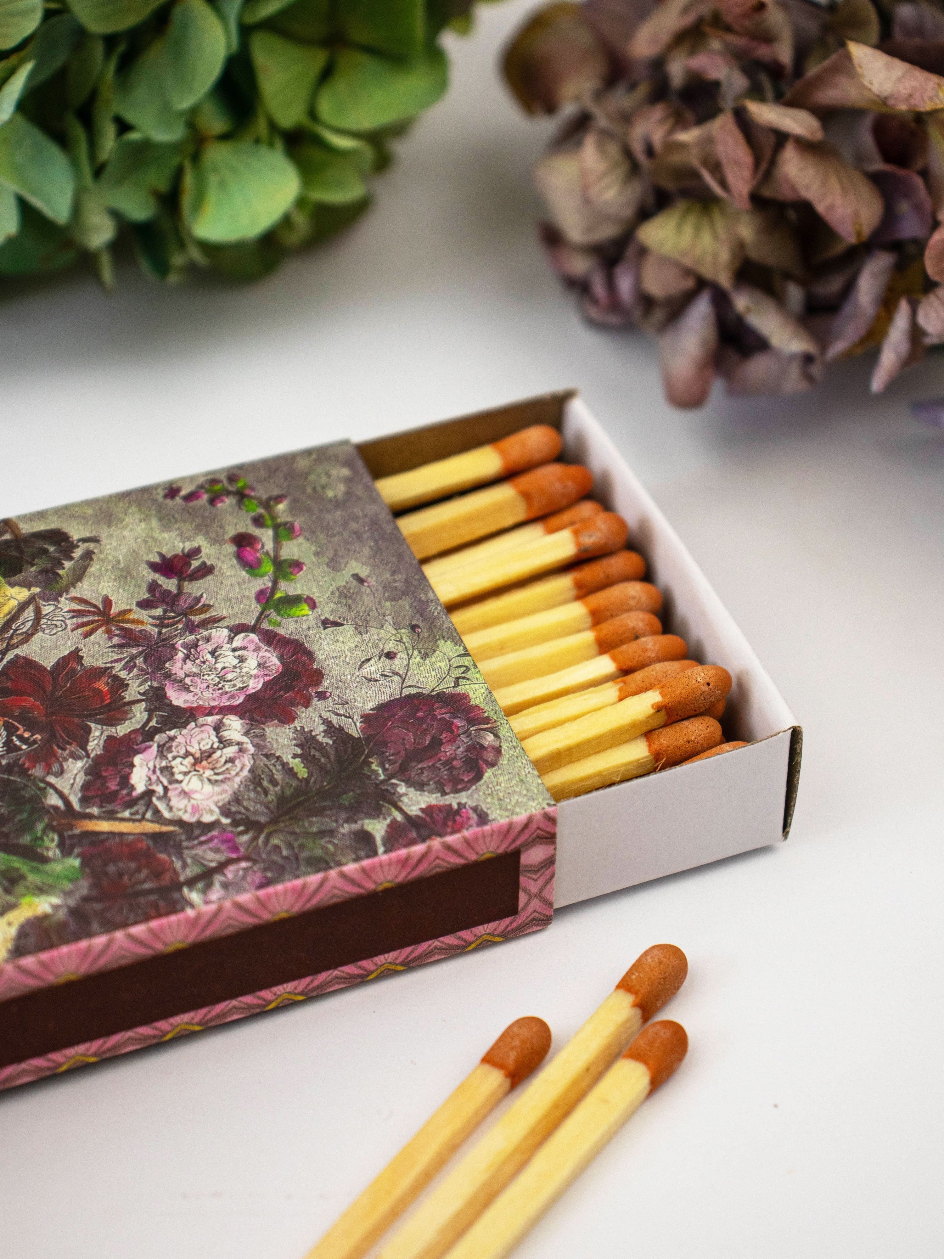 Ash & Rose matches French Floral Opulent Designer Matchbox