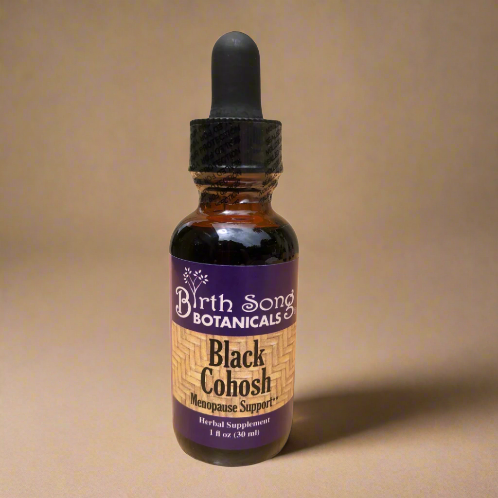 Bottle of Birth Song Botanicals Black Cohosh supplement