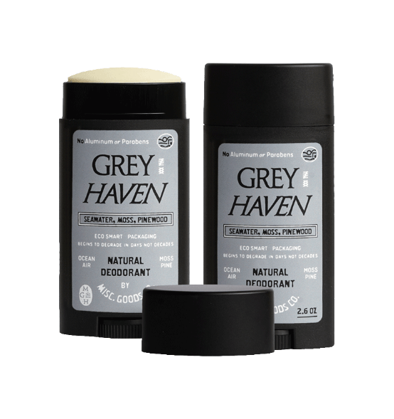 Misc. Goods Co. 2 Sticks / 5.2oz "Greyhaven" Natural Deodorant