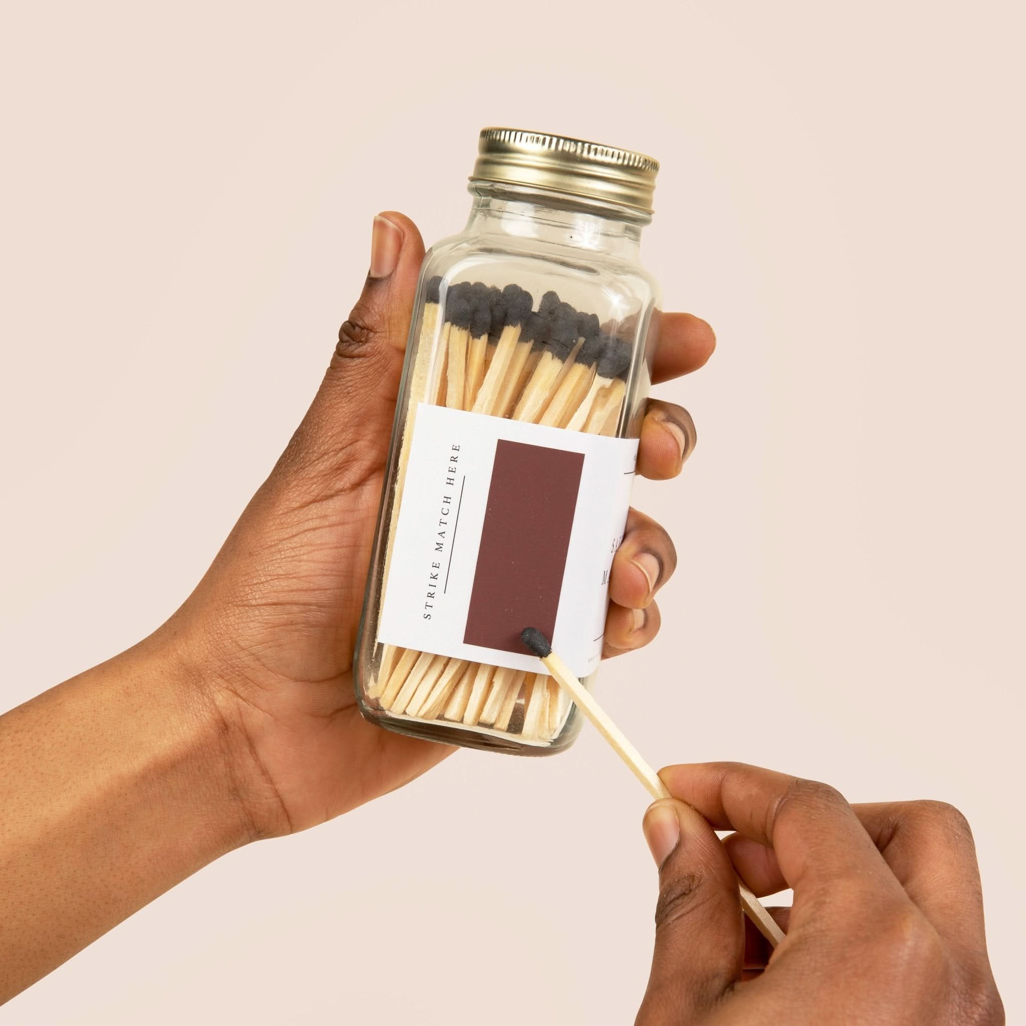 Black Tip Safety Matches - 60 Count, 3.75" - My American Goods