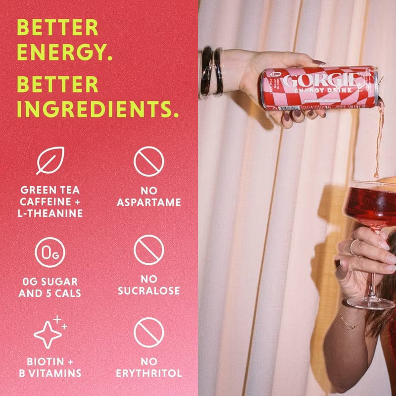 GORGIE Energy Drink Cranberry Party Pop