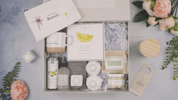 Lizush Gift set for new mom Get Well Gift Basket, All Natural Care Package