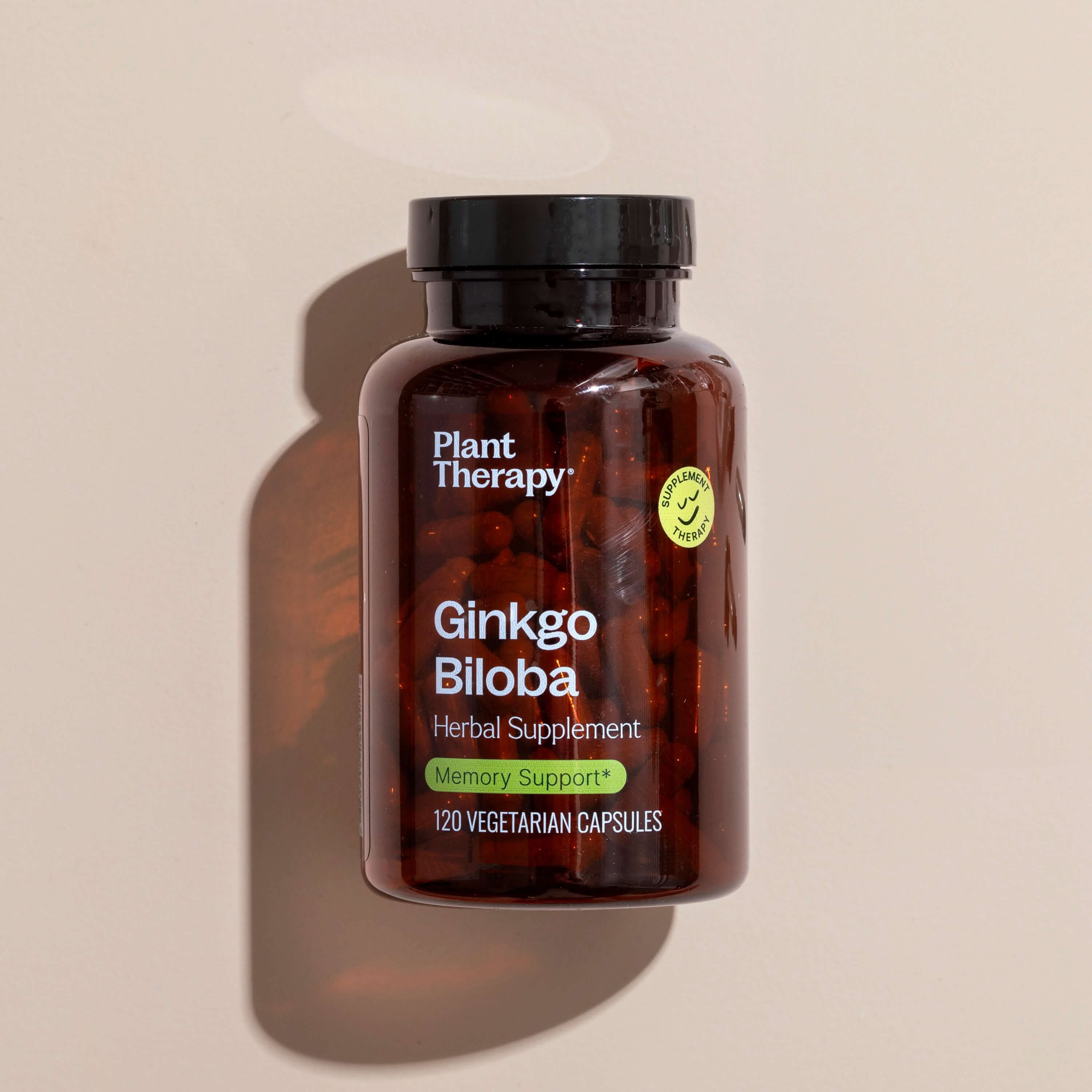 Plant Therapy Supplement 120 ct Ginkgo Biloba Herbal Supplement