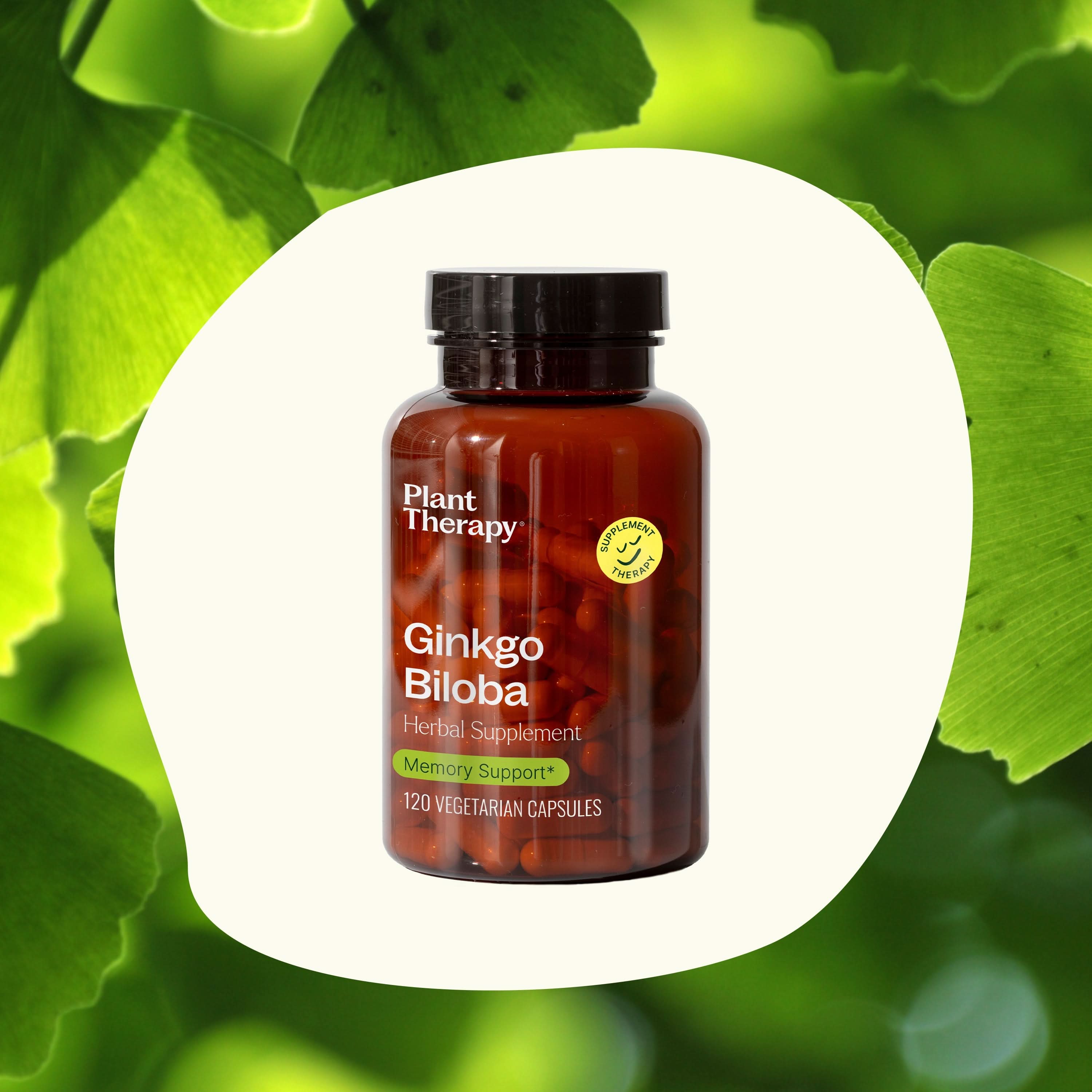 Plant Therapy Supplement 120 ct Ginkgo Biloba Herbal Supplement