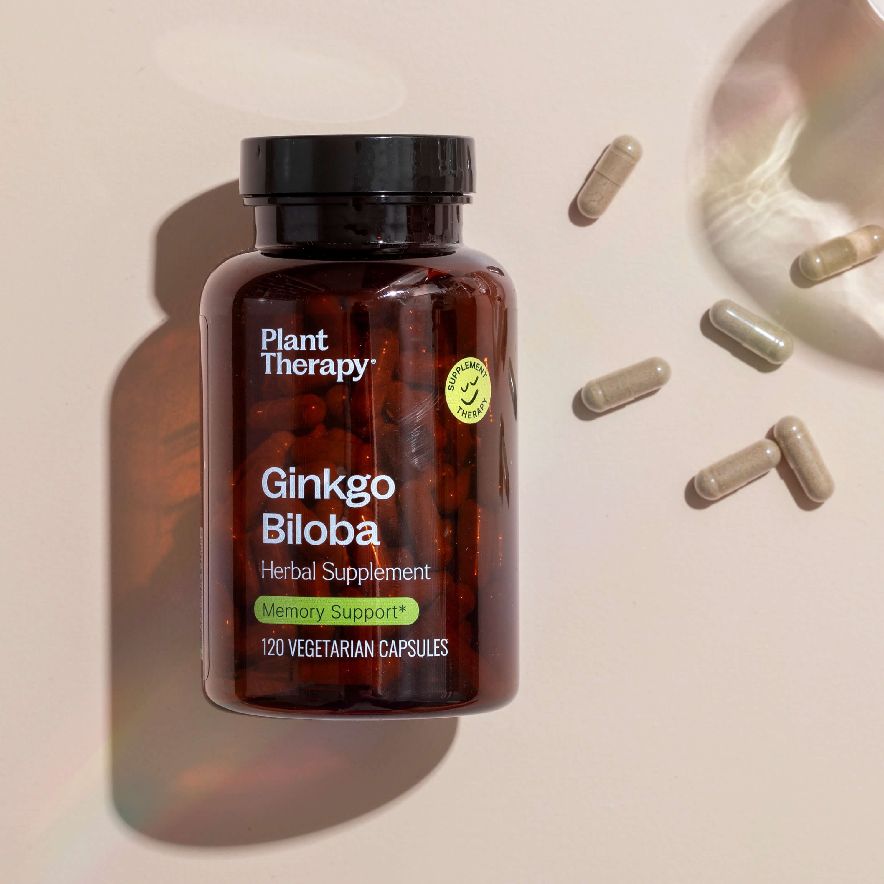 Plant Therapy Supplement 120 ct Ginkgo Biloba Herbal Supplement