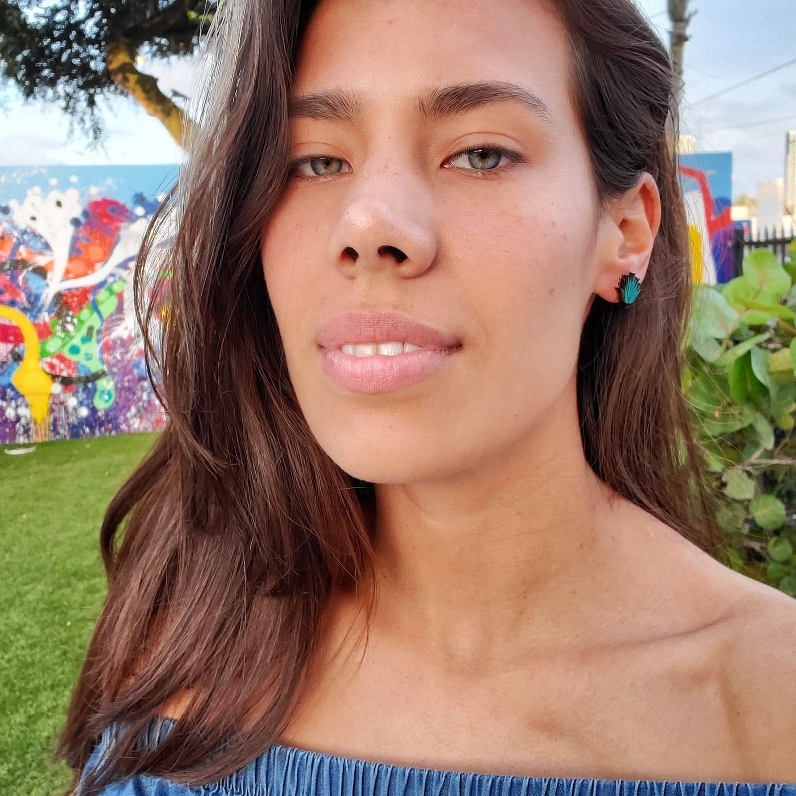 LE CHIC MIAMI Earrings Agave Studs