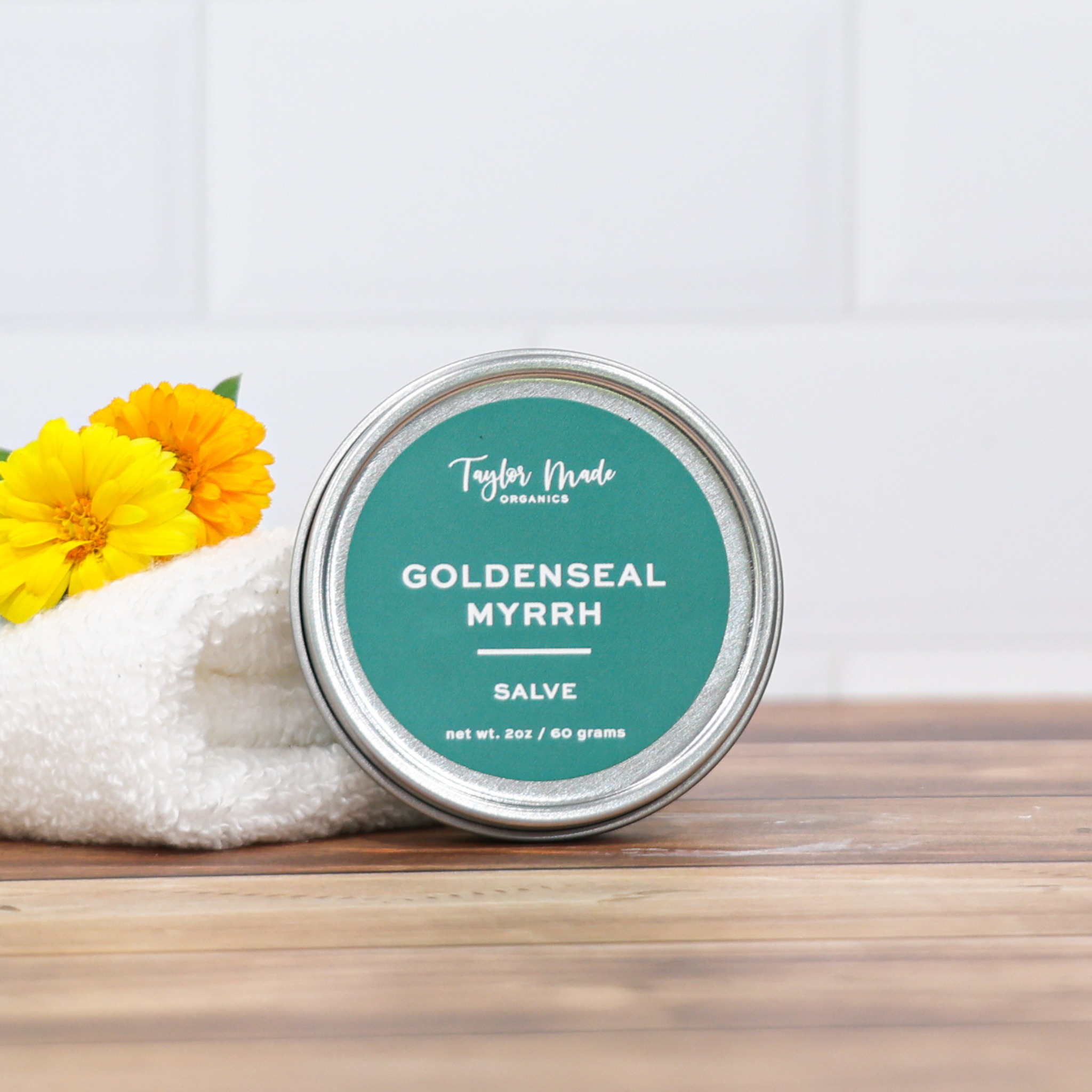 Goldenseal Myrrh Organic Salve | burn + wound - My American Goods