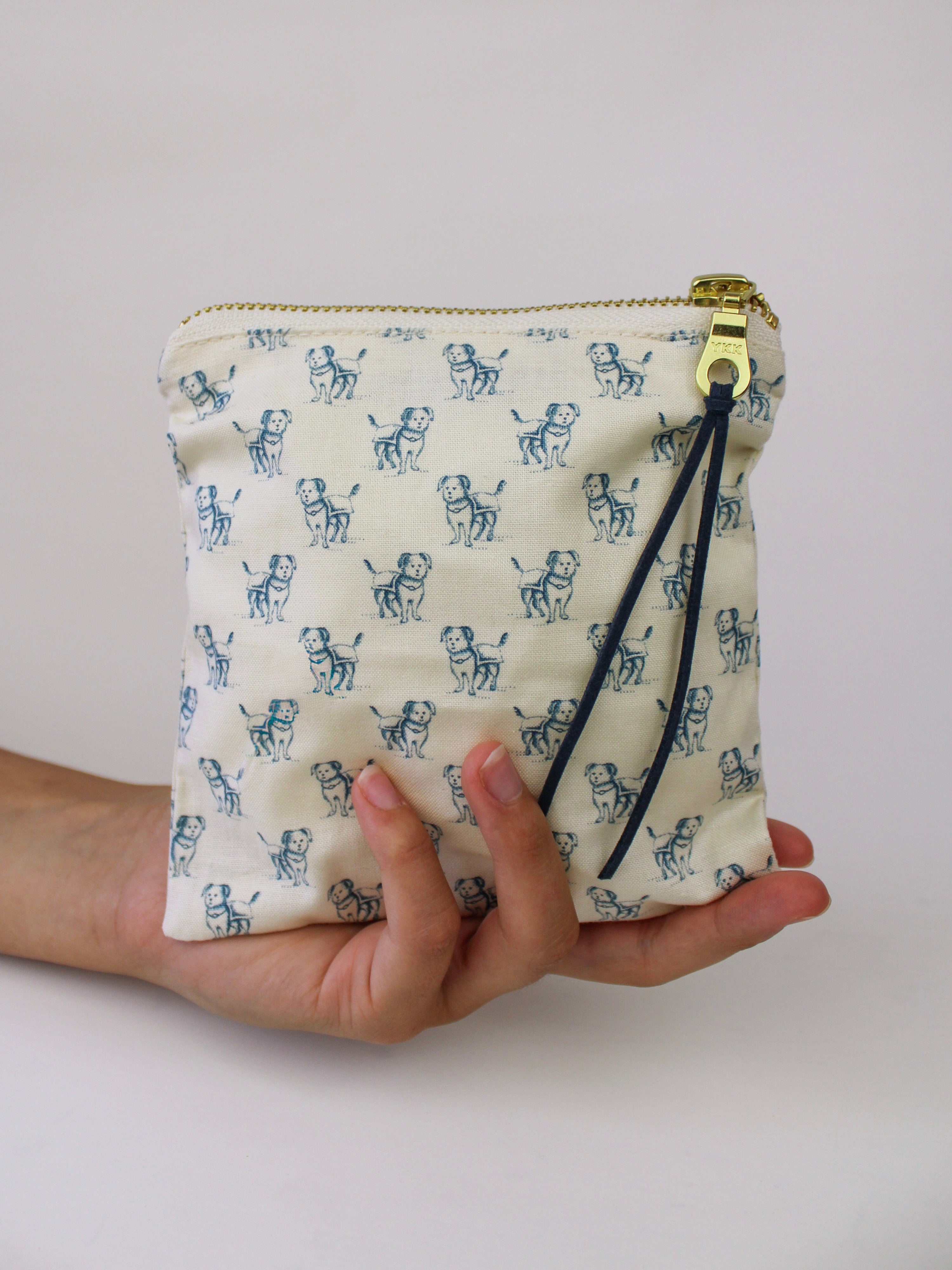Ash & Rose coin purse Good Dog Square Zip Pouch