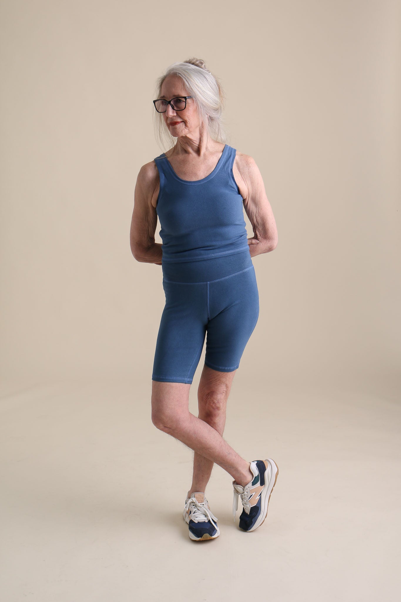 Bike Shorts in Azure