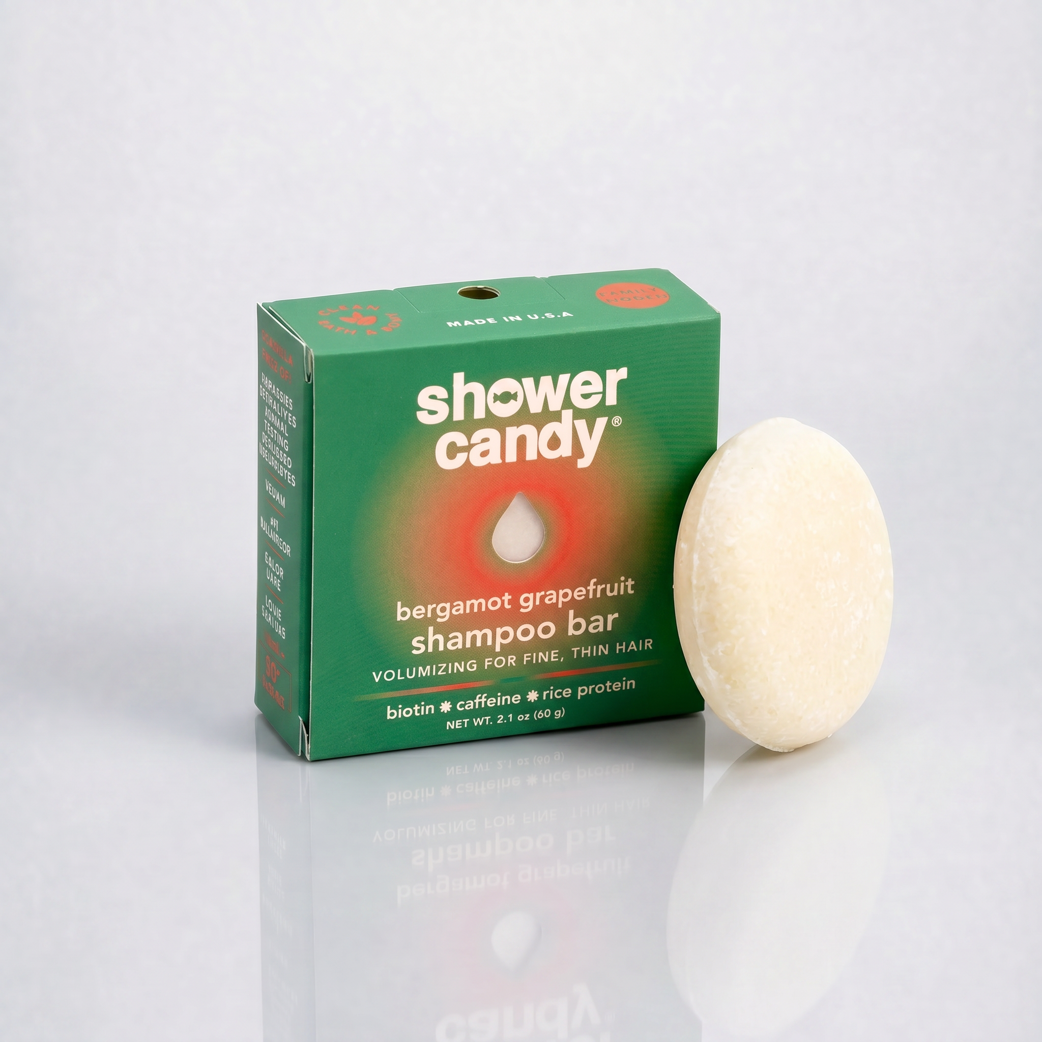 Bergamot Grapefruit Volumizing Shampoo Bar | Shower Candy - for Fine Hair
