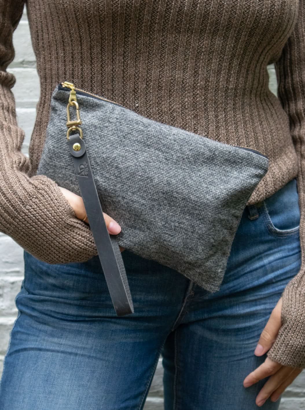 Ash & Rose Felina Tweed Wristlet